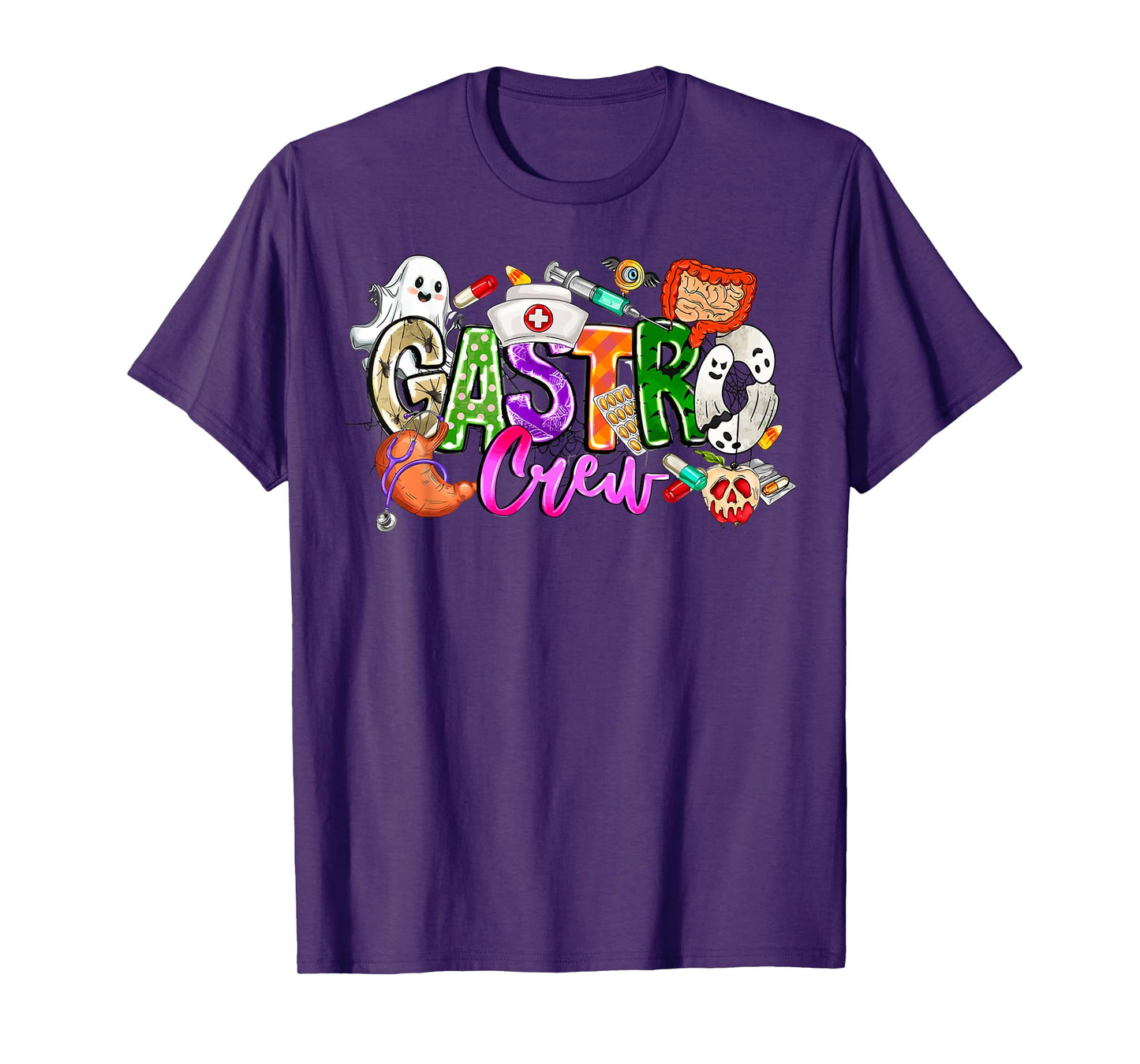 Gastro Crew Gastroenterology Nurse Funny Halloween gi nurse T-Shirt