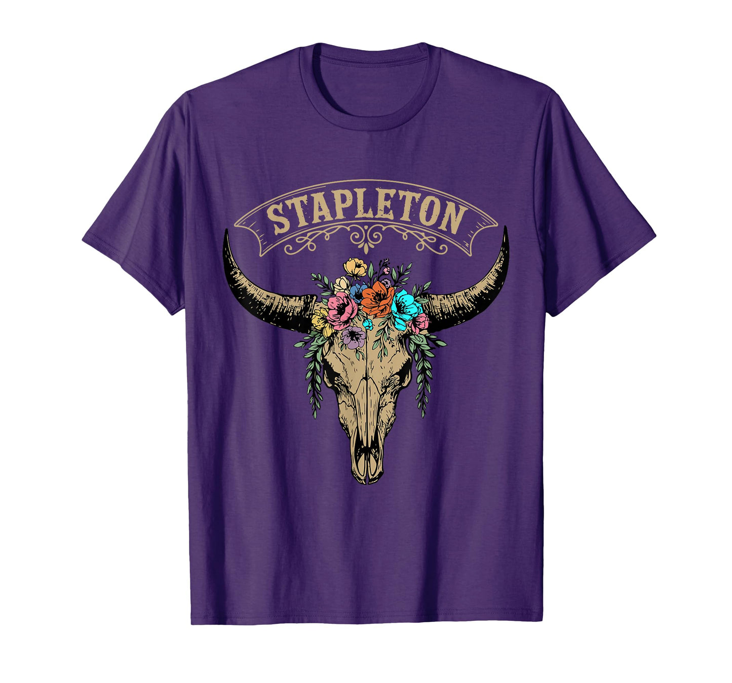 Vintage Stapleton Last Name Personalized Stapleton Flower T-Shirt