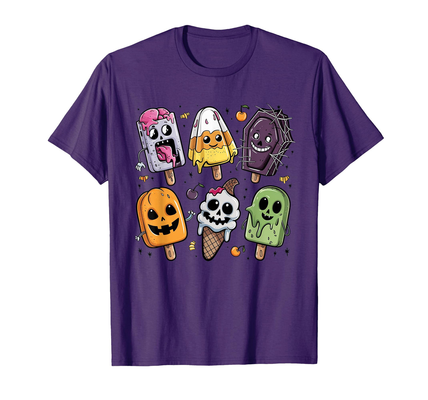 Funny Popsicle Summer Horror Halloween Ice Cream Summerween T-Shirt