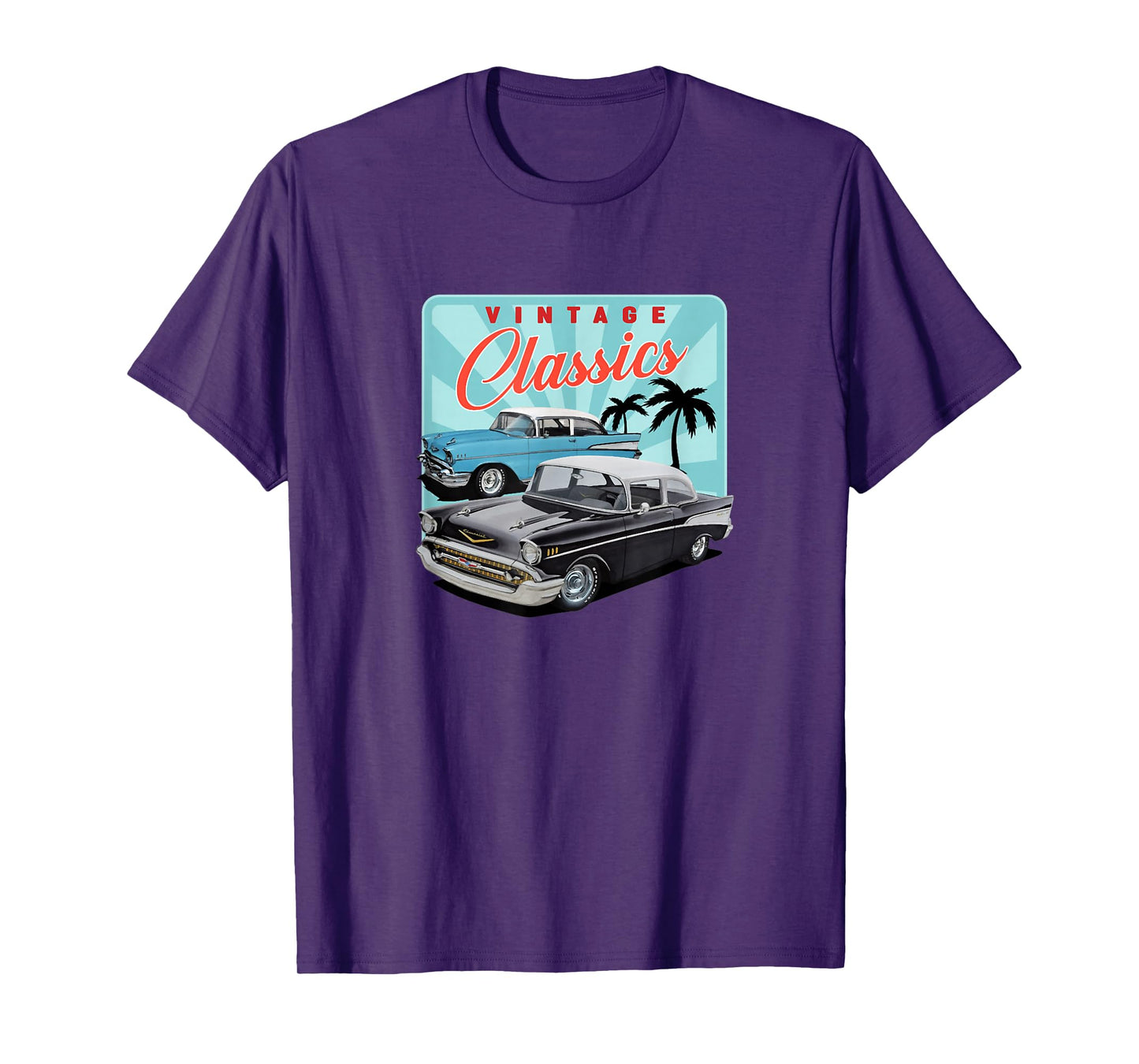 55 56 57 Chevys Truck bel air vintage cars T-Shirt