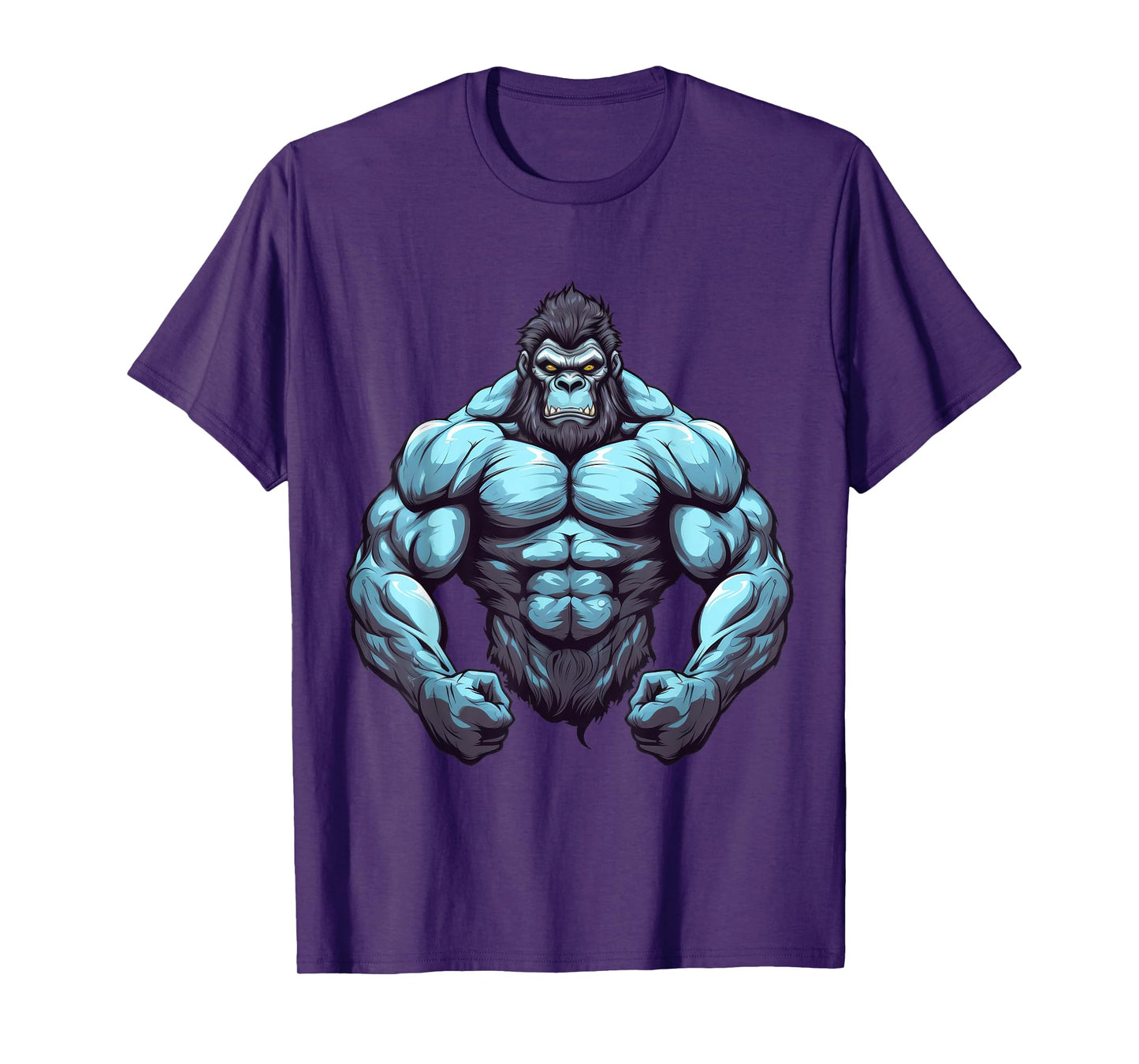 Gorilla Bodybuilder Muscular Body Gym Fitness Weightlifting T-Shirt