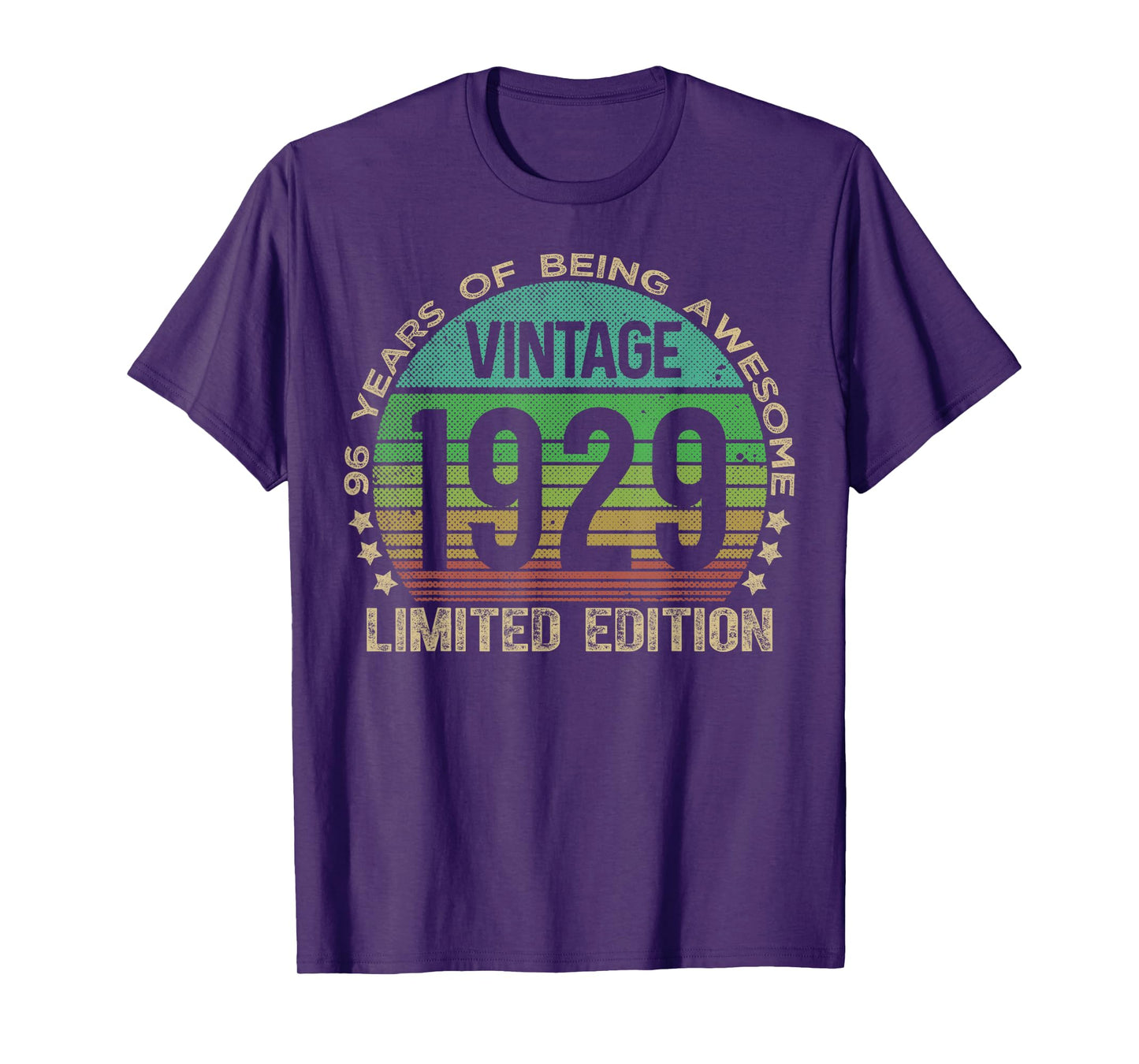 96 Year Old Gifts Vintage 1929 Limited Edition 96th Birthday T-Shirt