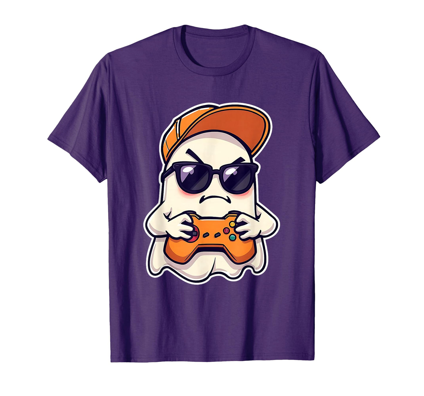Spooky Season Halloween Costume Gaming Cute Funny Ghost T-Shirt