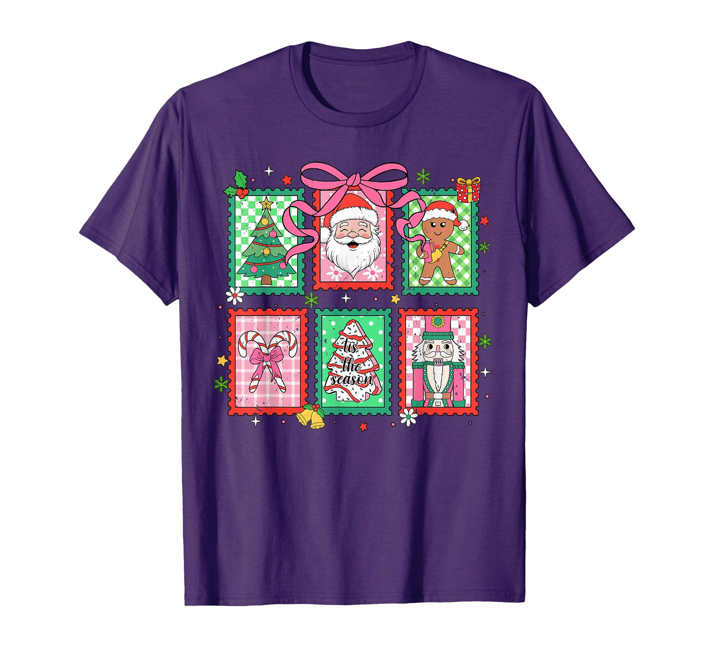 Merry Christmas Santa Christmas Tree Xmas Matching Family T-Shirt