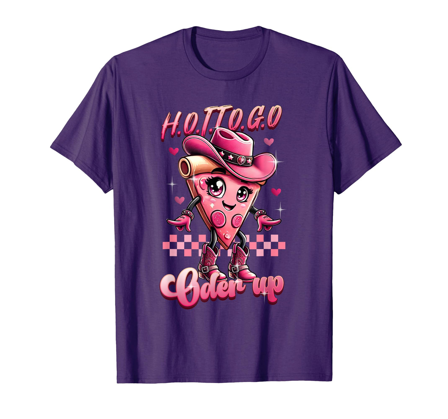Retro Hot-To-Go Cute Pizza Cartoon Vintage Aesthetic T-Shirt
