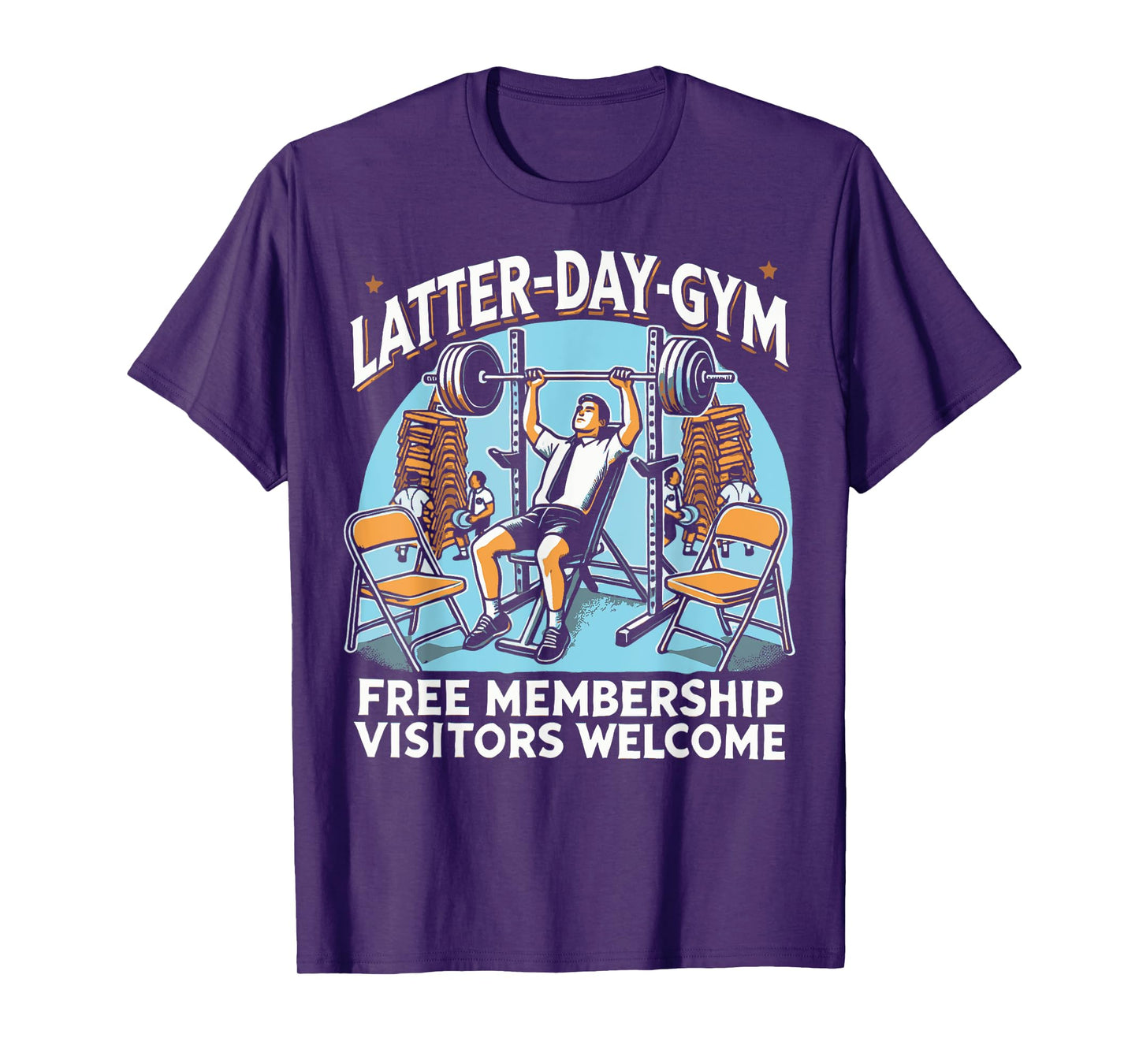 Latter-Day Gym Missionary LDS Church Funny Mormon T-Shirt