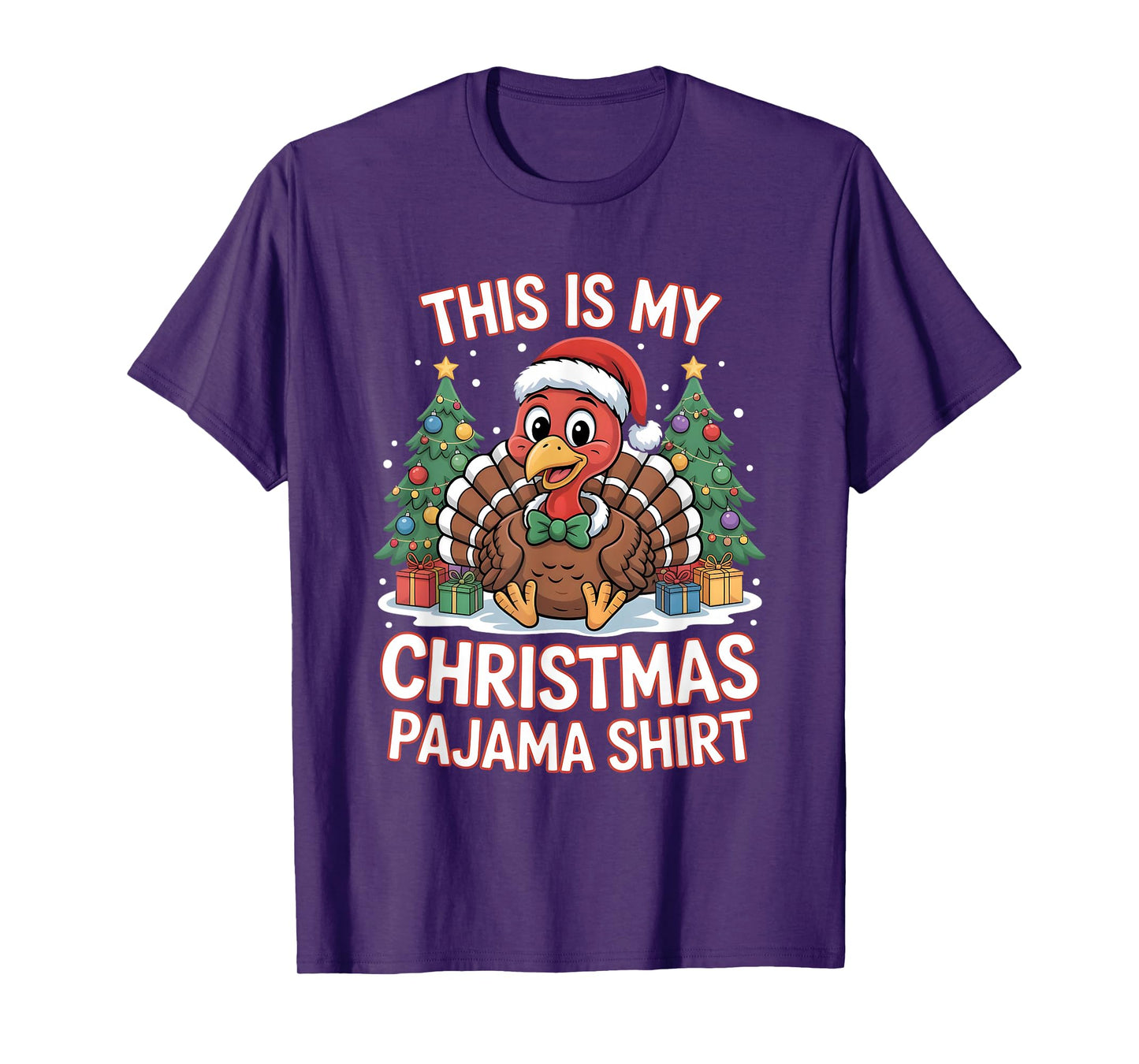 This is My Christmas Pajama Turkey T-Shirt