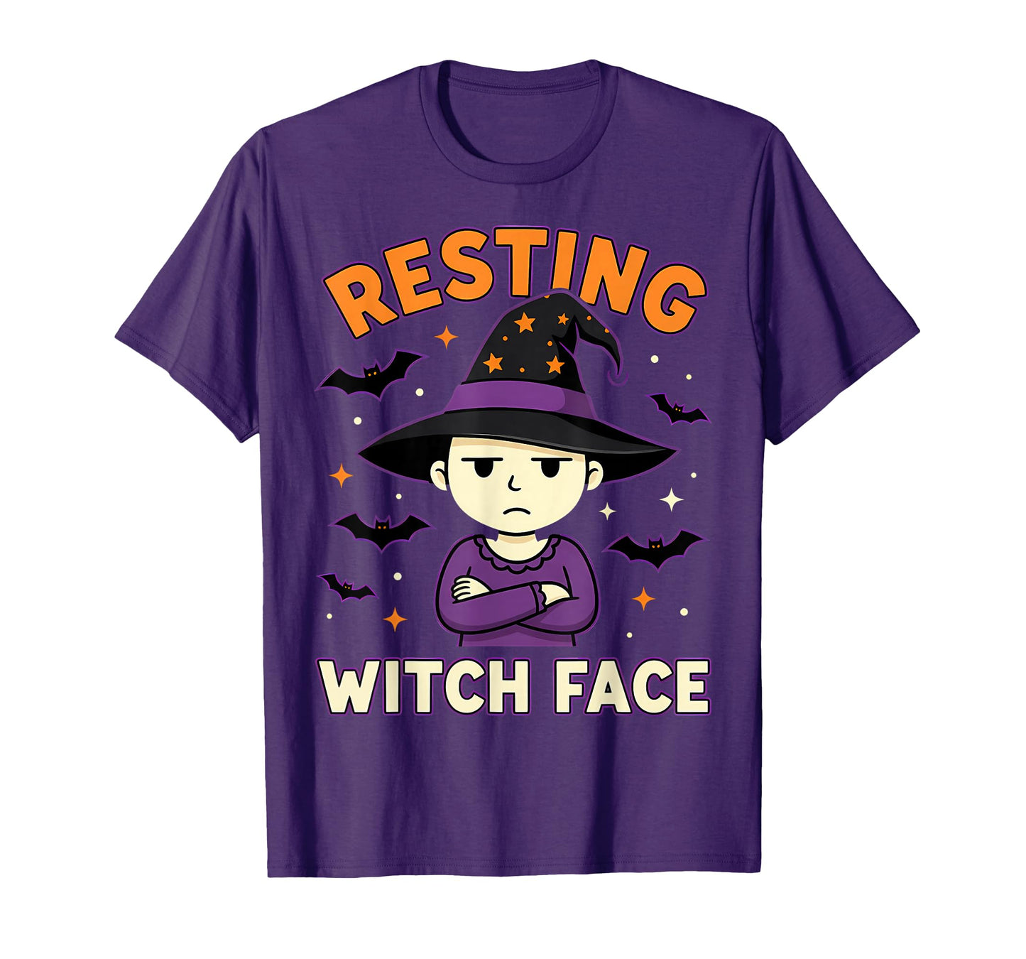 Resting Witch Face Funny Halloween Witch Spooky T-Shirt