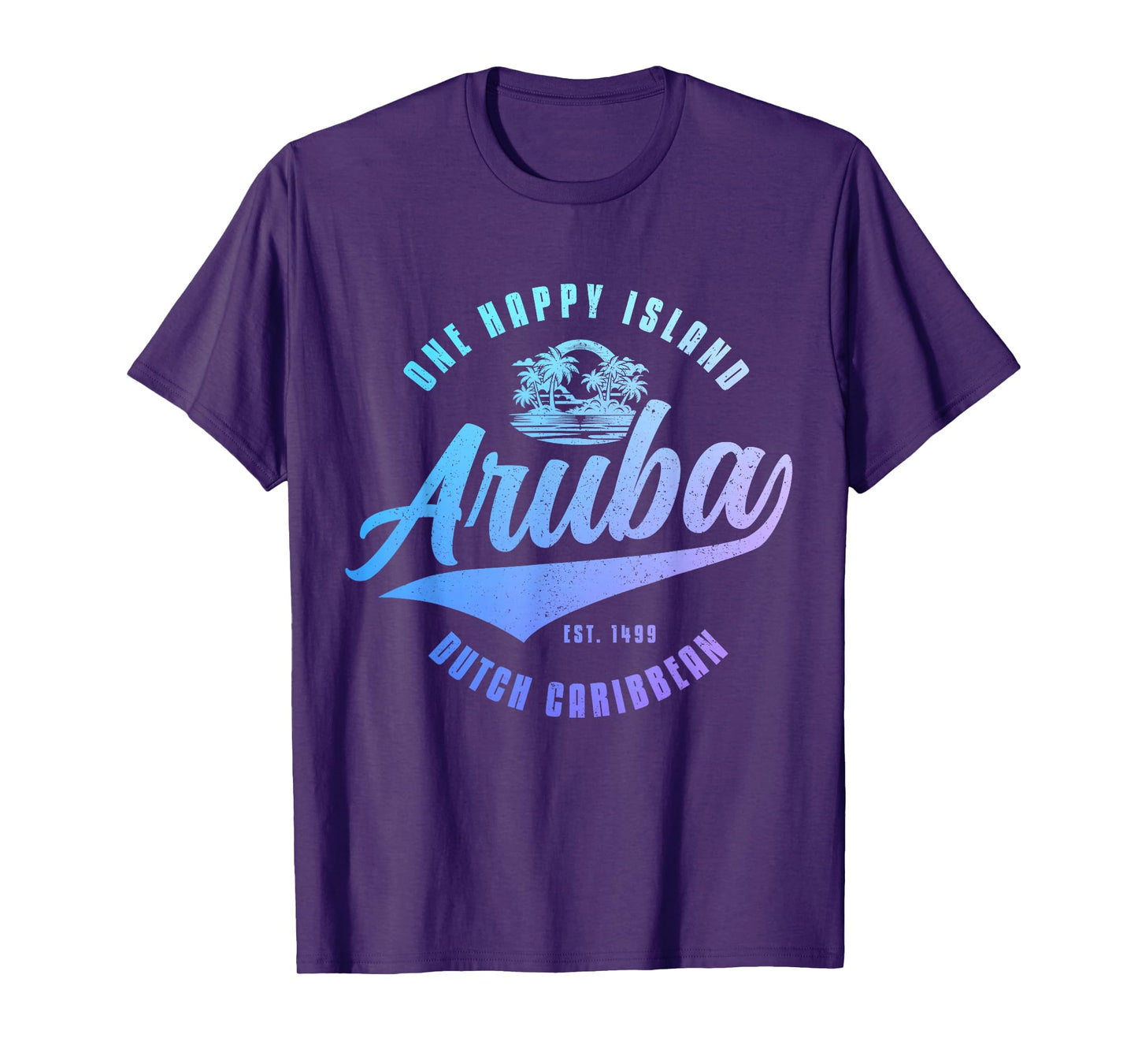 Aruba Happy Island Craibbean Souvenir Pride Vintage T-Shirt