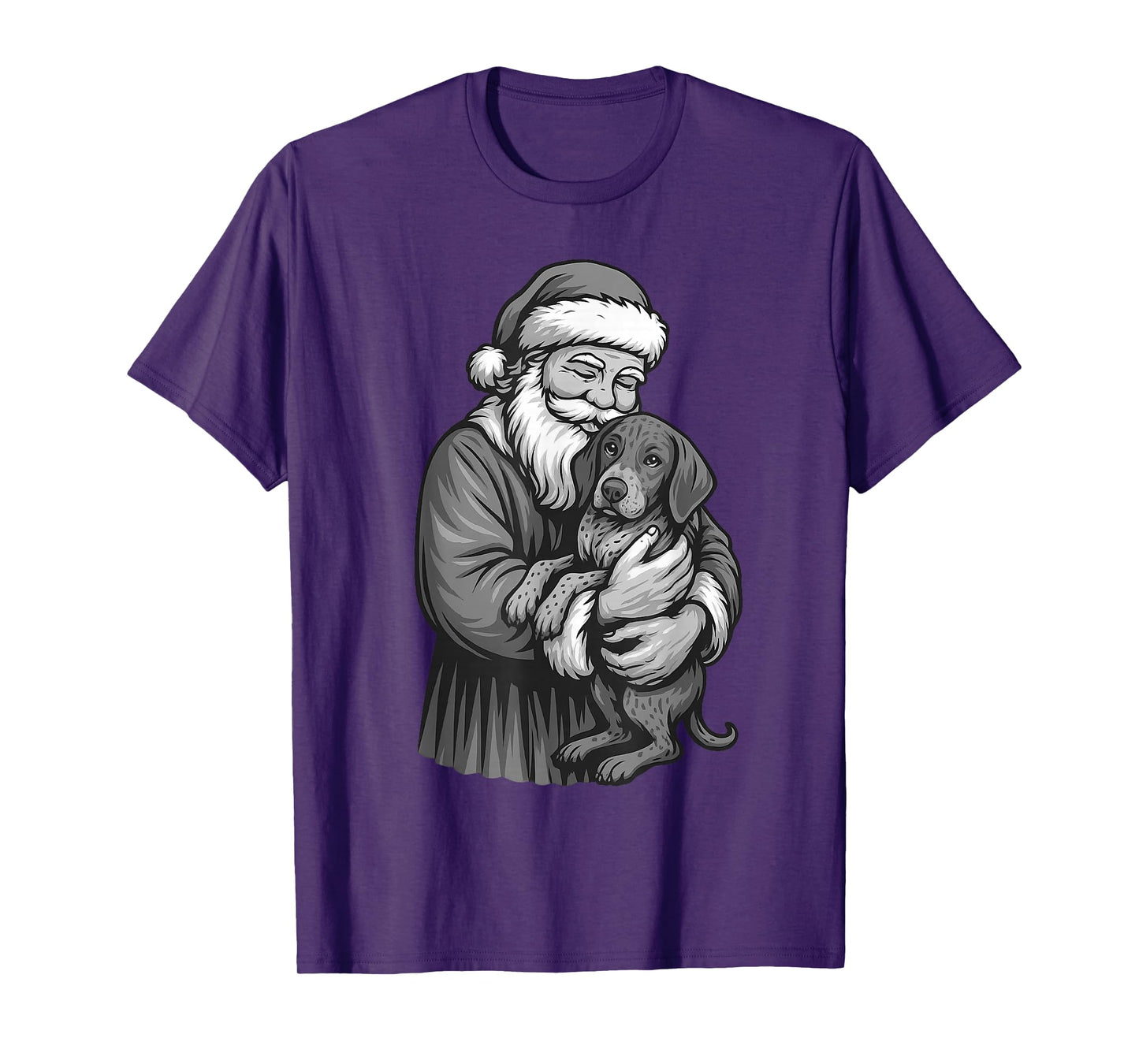 German Shorthaired Pointer Santa Claus Christmas Dog Lover T-Shirt