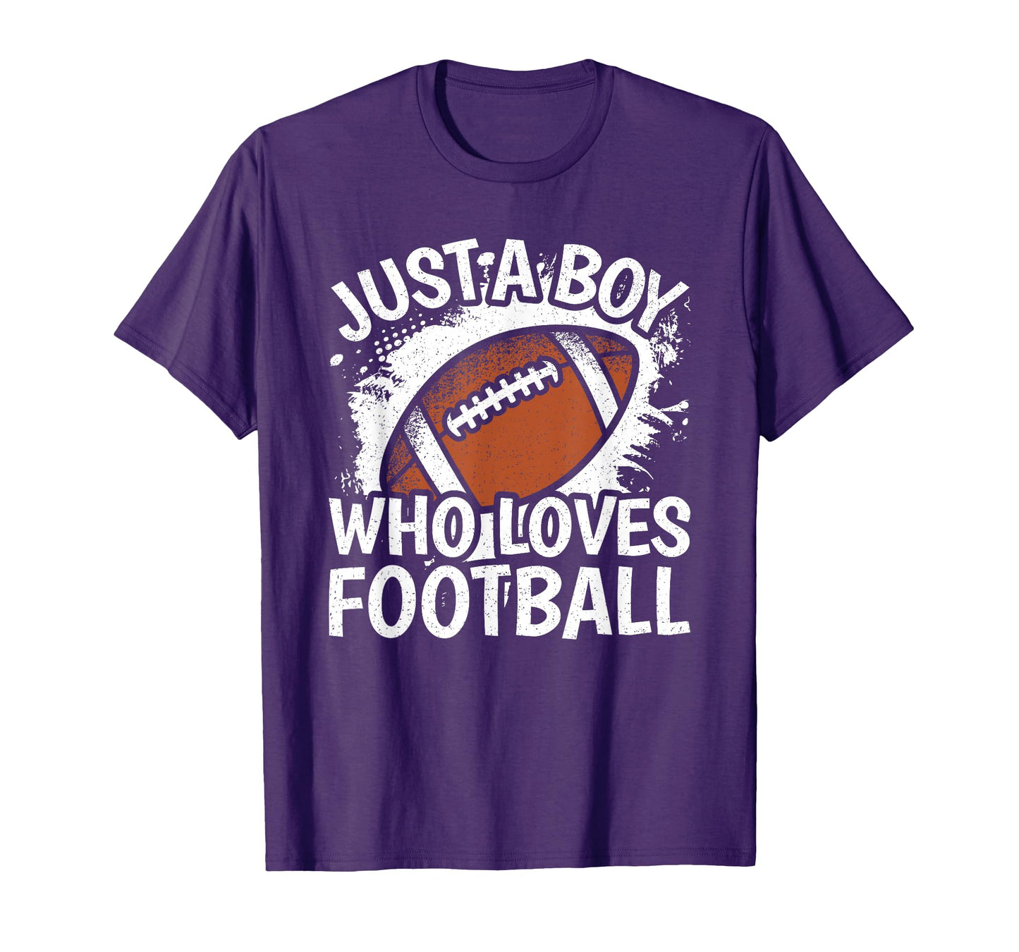 Just A Boy Who Loves Football American Football Boys Kids T-Shirt