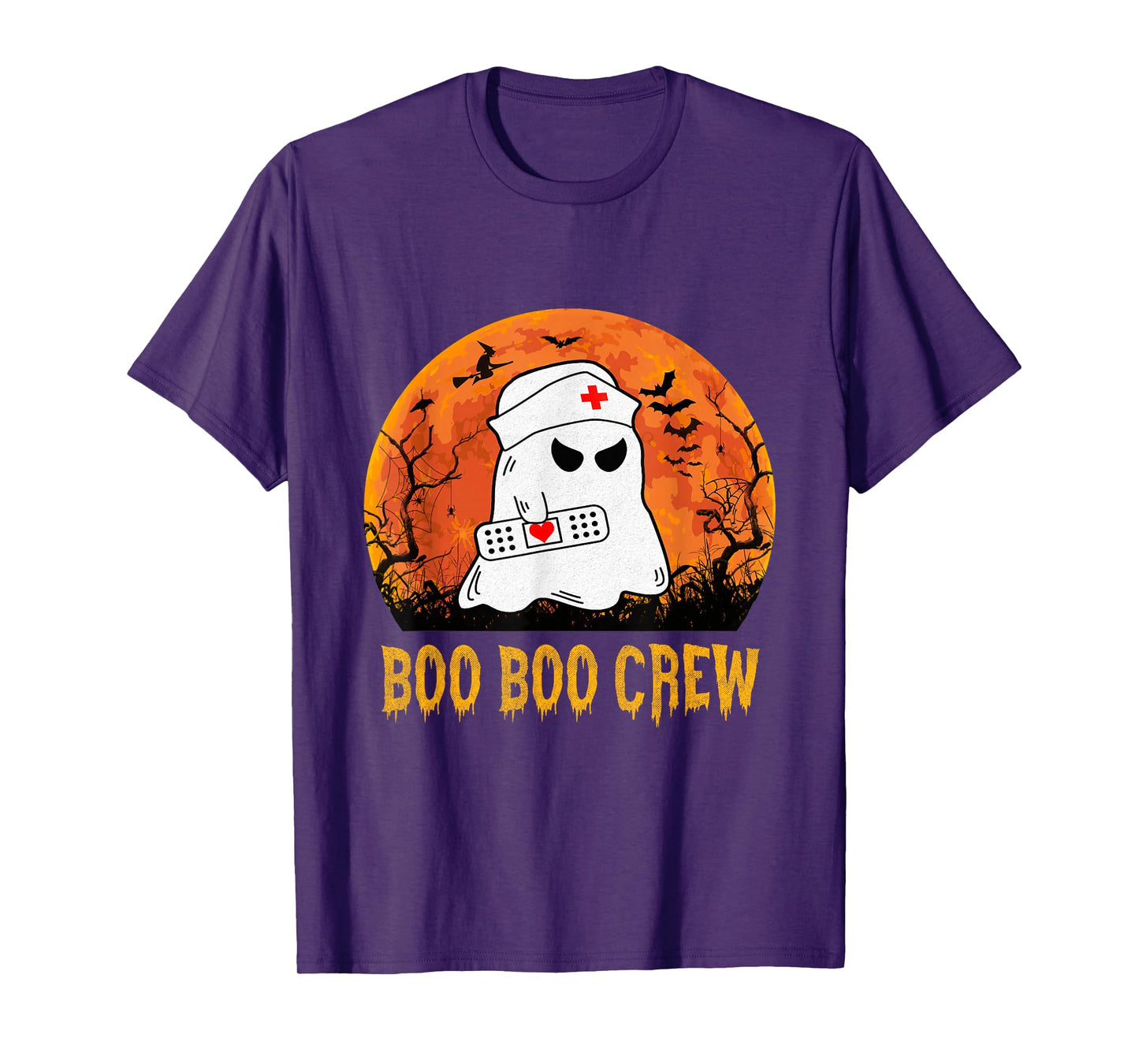 Boo Boo Crew Nurse Shirts Halloween Nurse Shirts for Women T-Shirt