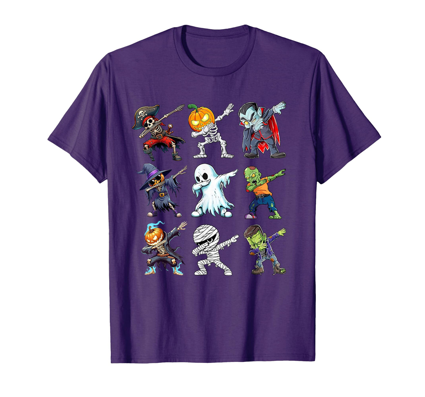 Dabbing Halloween Boys Ghost Skeleton Zombie Pumpkin Mummy T-Shirt