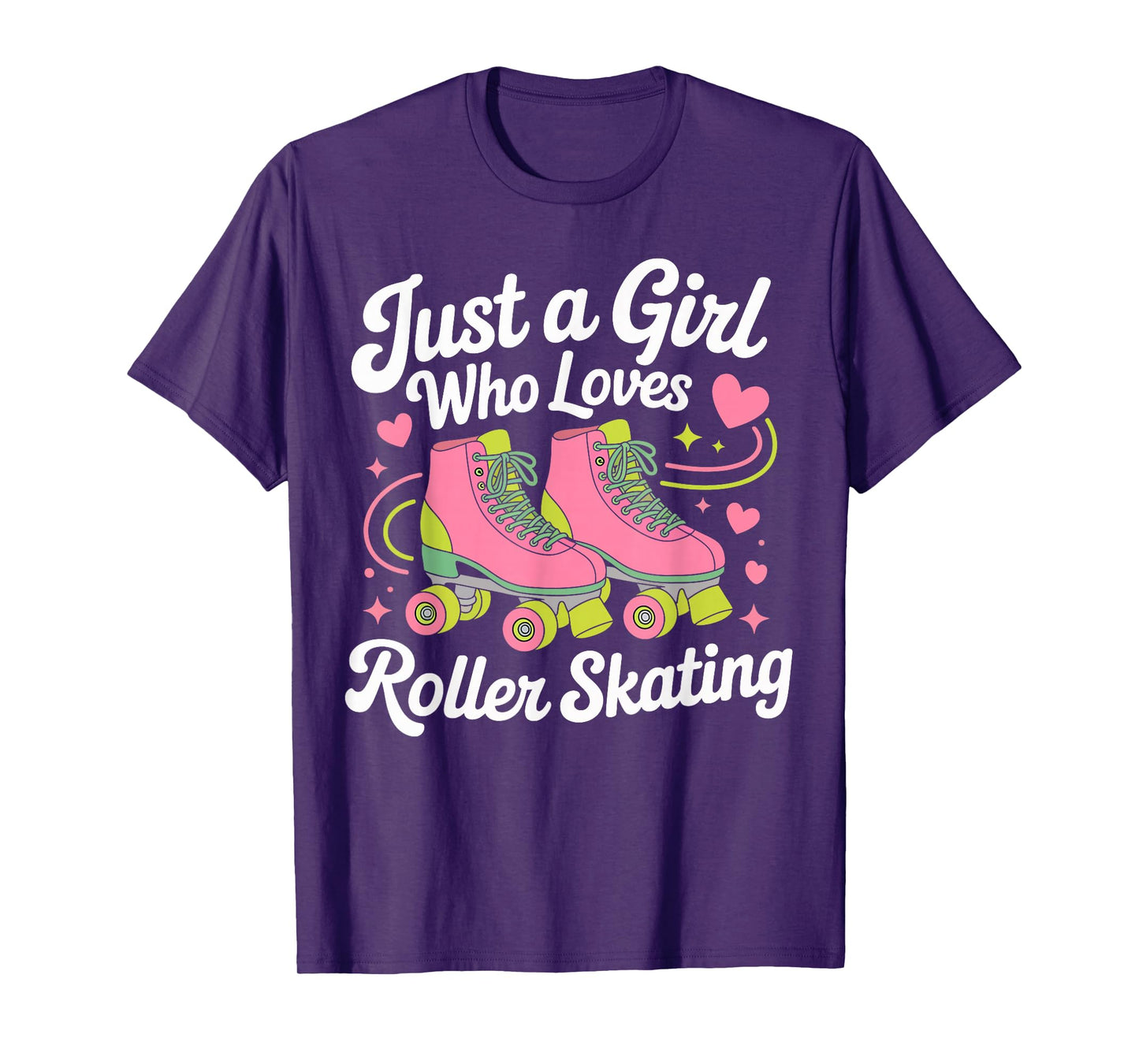 Just a Girl Who Loves Roller Skating Gifts for Girls Women T-Shirt