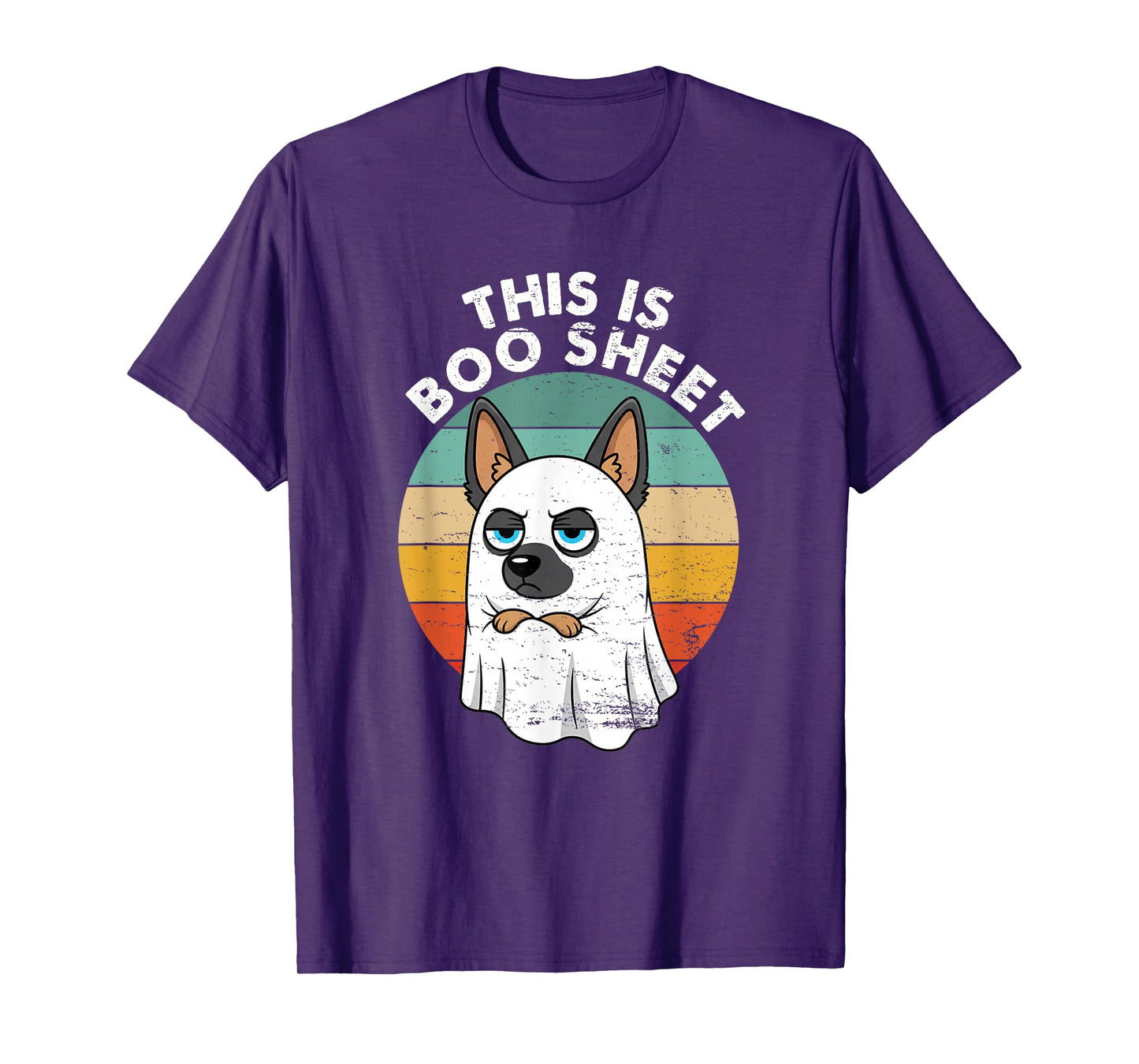 This is Boo Sheet German Shepherd Dog Retro Funny Dog T-Shirt