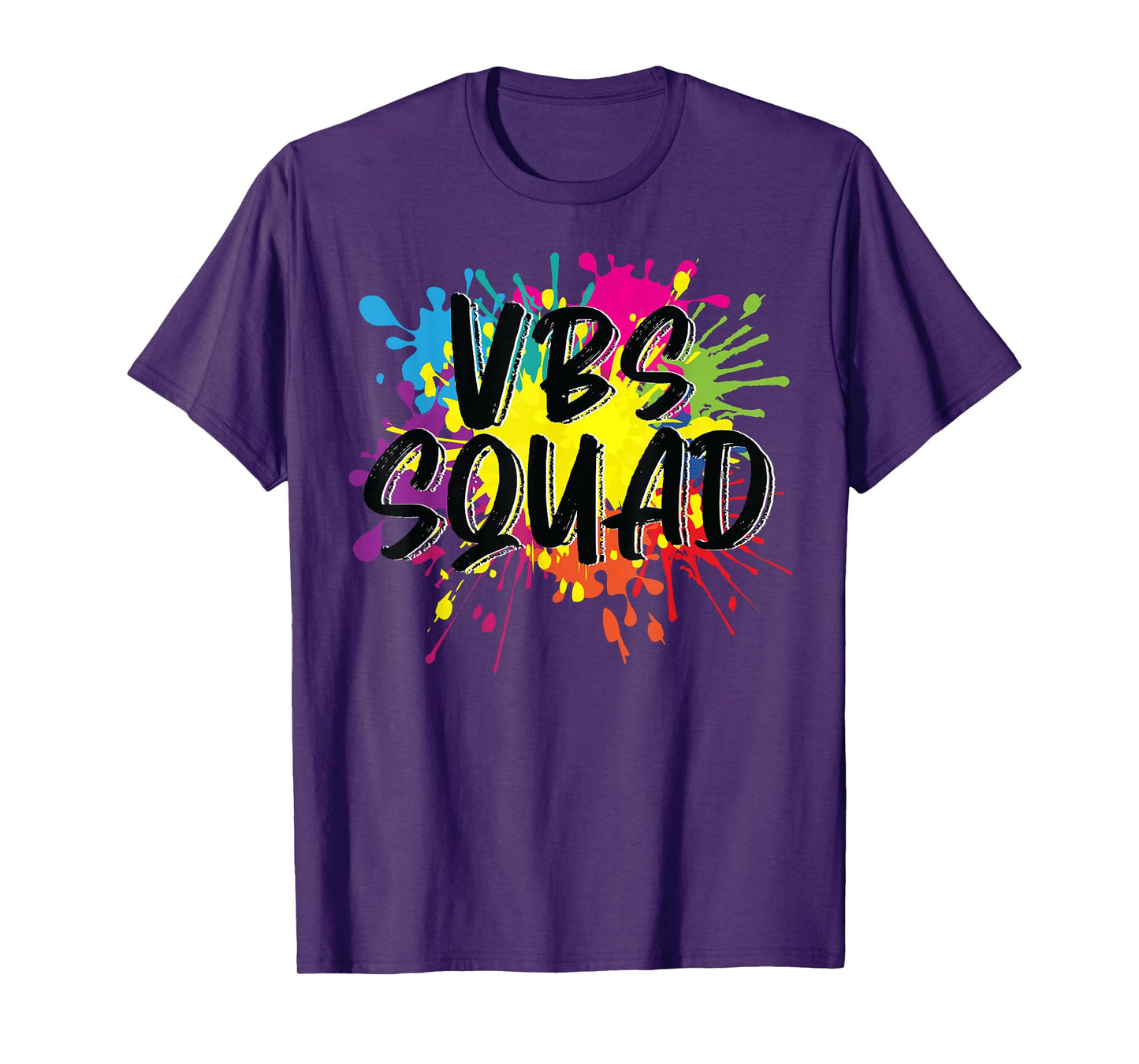 VBS Squad Vacation Bible School I Love Paint Splatter Team T-Shirt