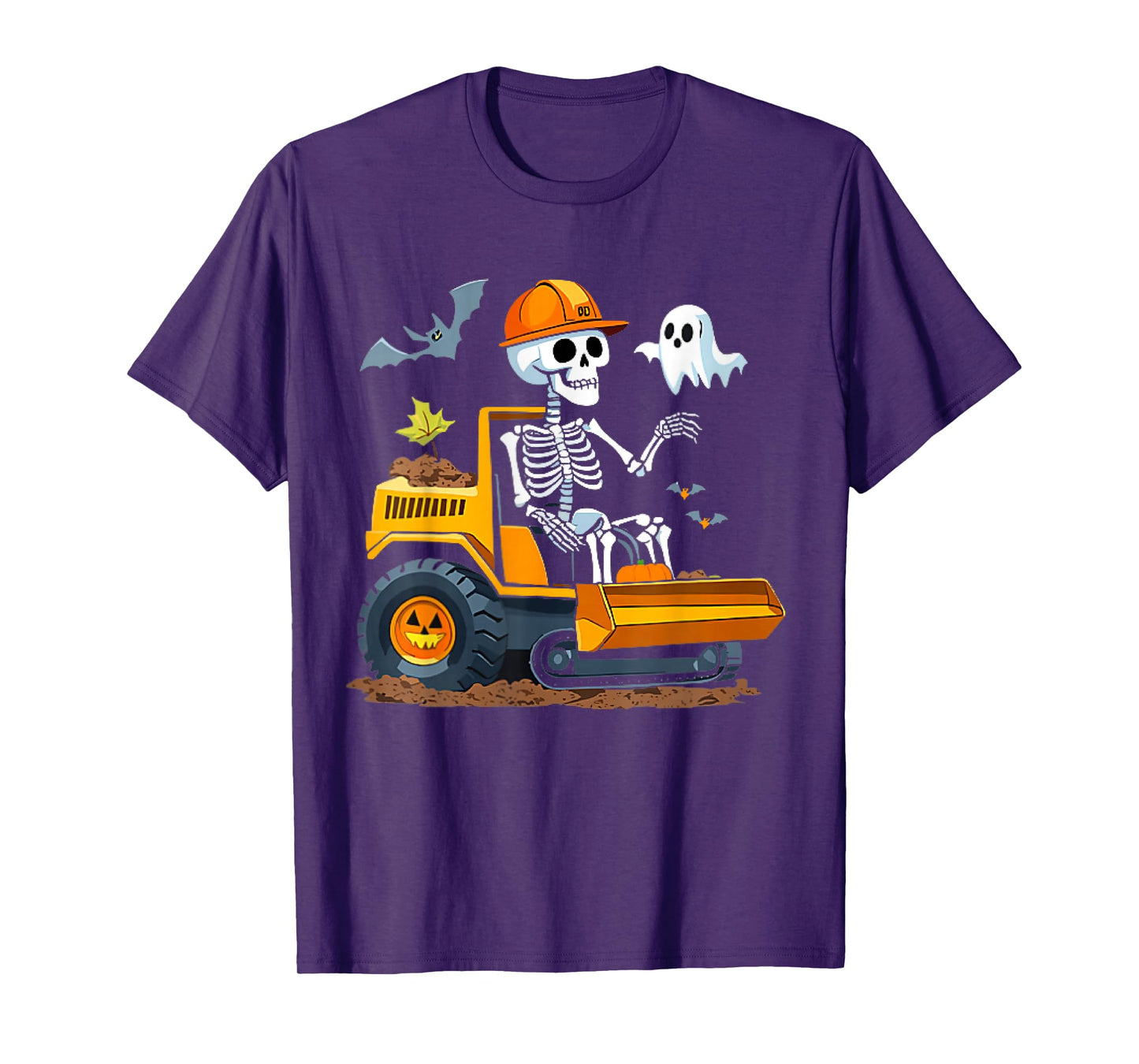 Spooky Construction Trucks Halloween Toddler Boys T-Shirt