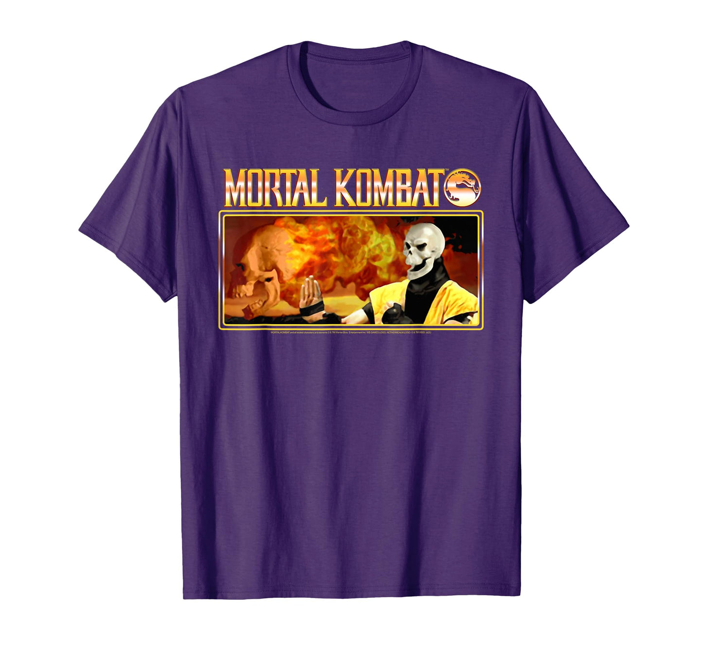 Mortal Kombat Inferno Scorpion Retro 90's Video Game T-Shirt