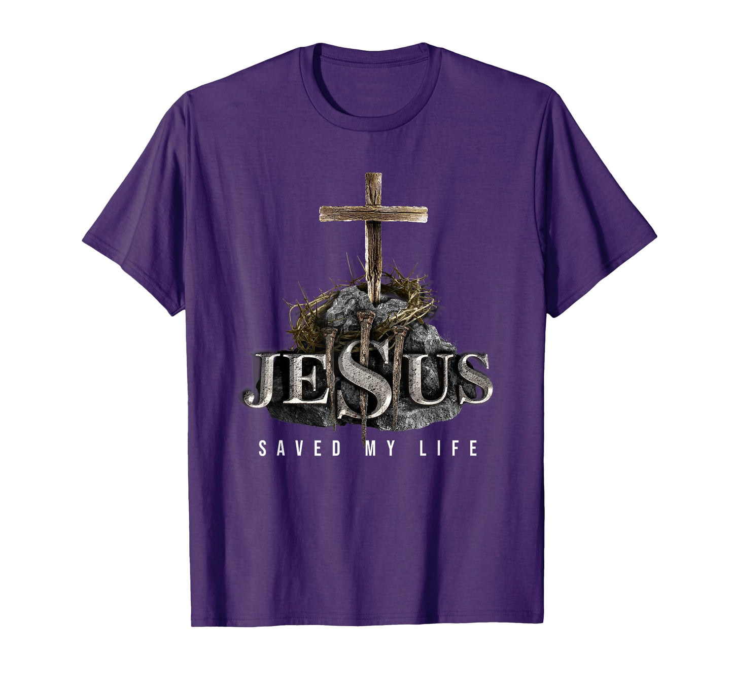 Jesus Saved My Life - Christian Religious Bible Church T-Shirt