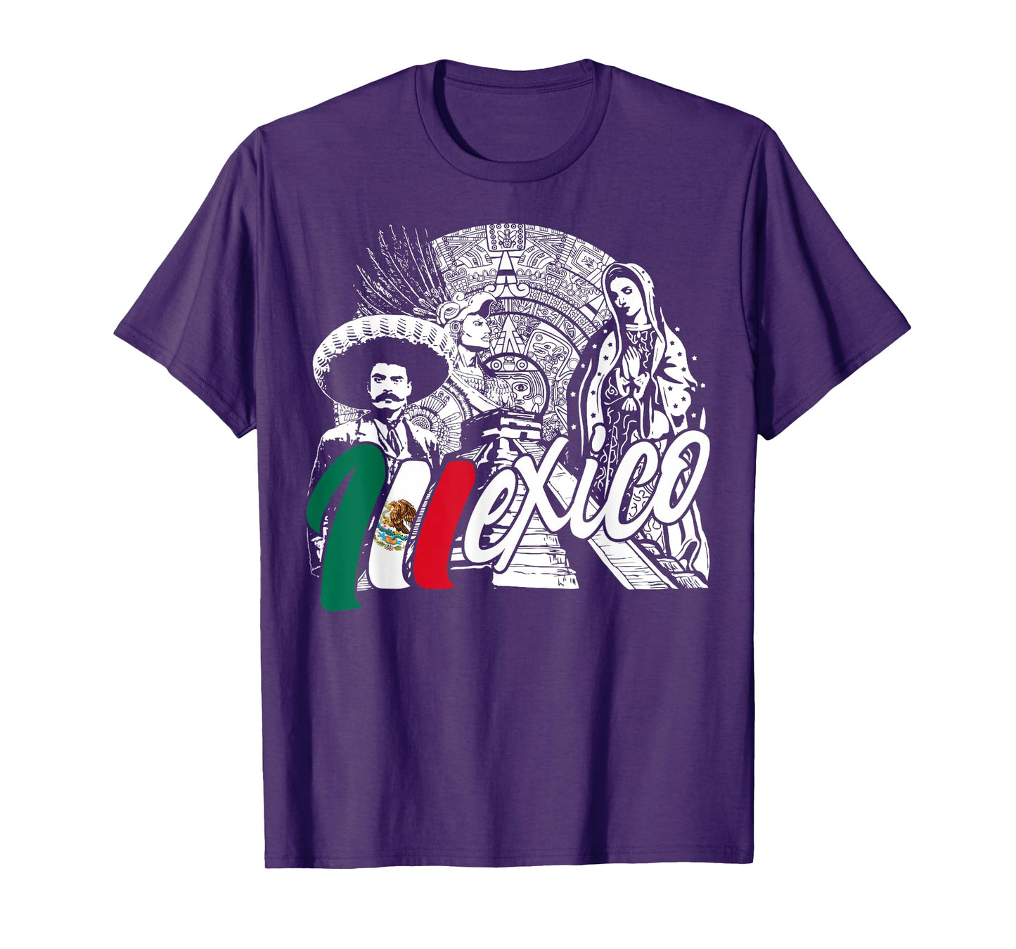 Mexico - Mexican Pride - Virgen de Guadalupe And History T-Shirt