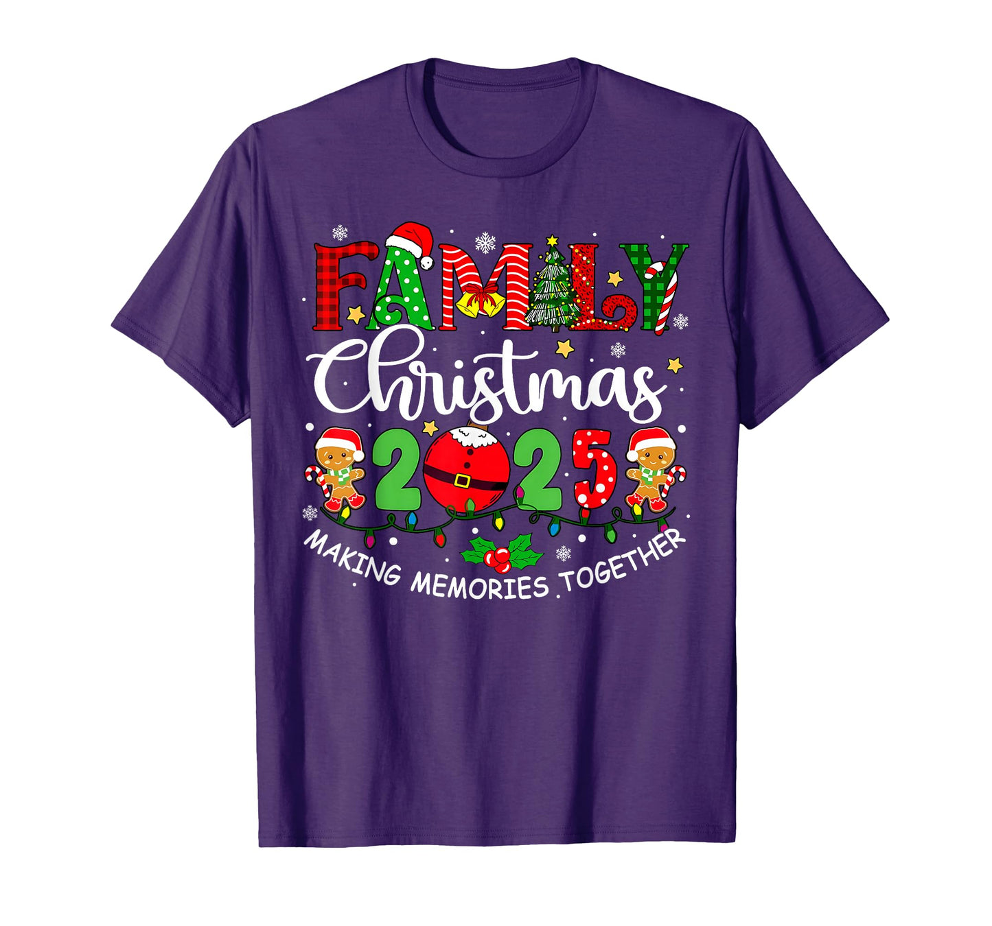 Making Memories Together Family Christmas 2025 Xmas Matching T-Shirt