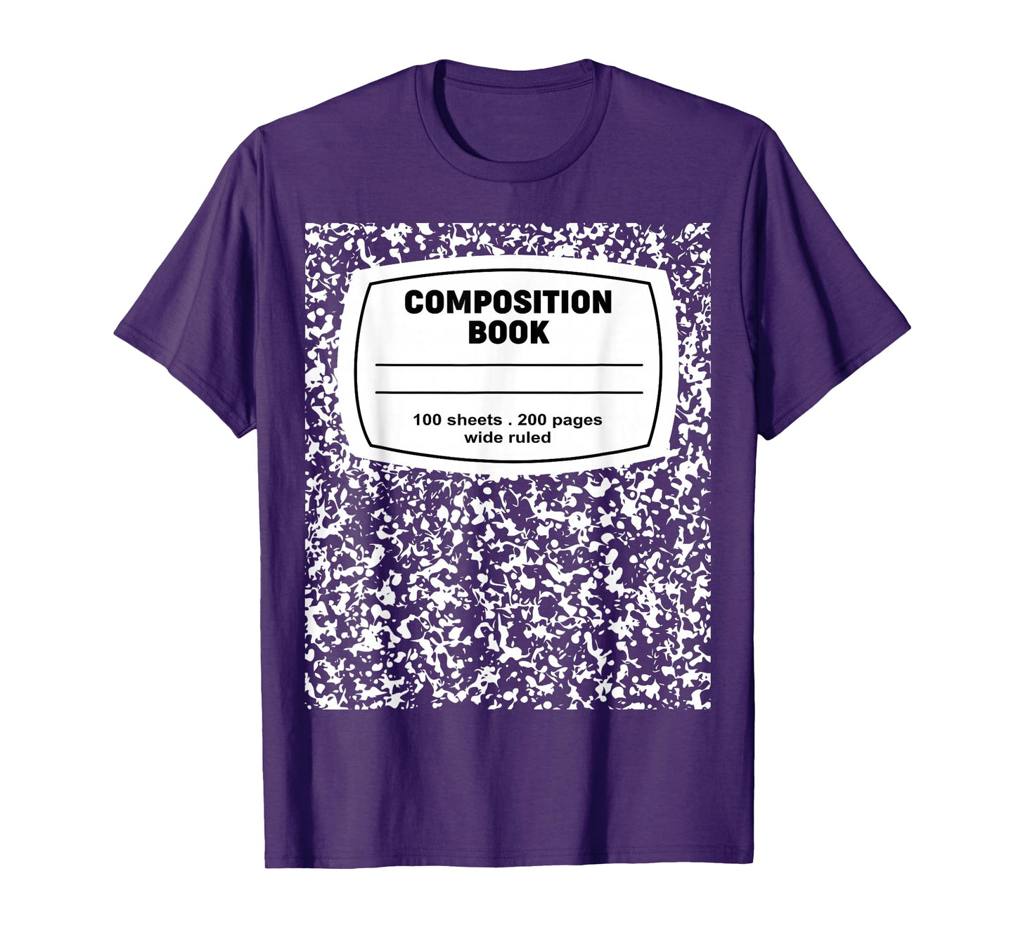 Composition Notebook Halloween Costume Teacher Student T-Shirt
