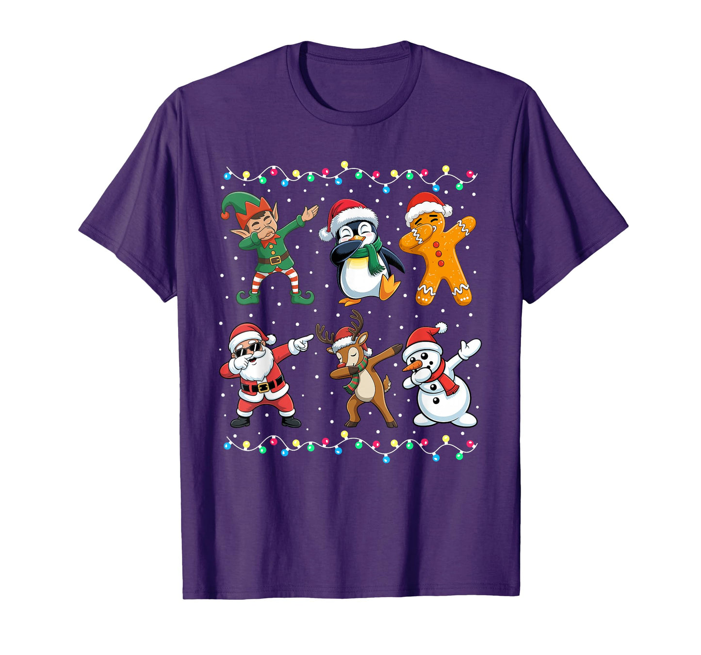 Dabbing Santa Elf Friends Boys Girls Men Funny Christmas Dab T-Shirt