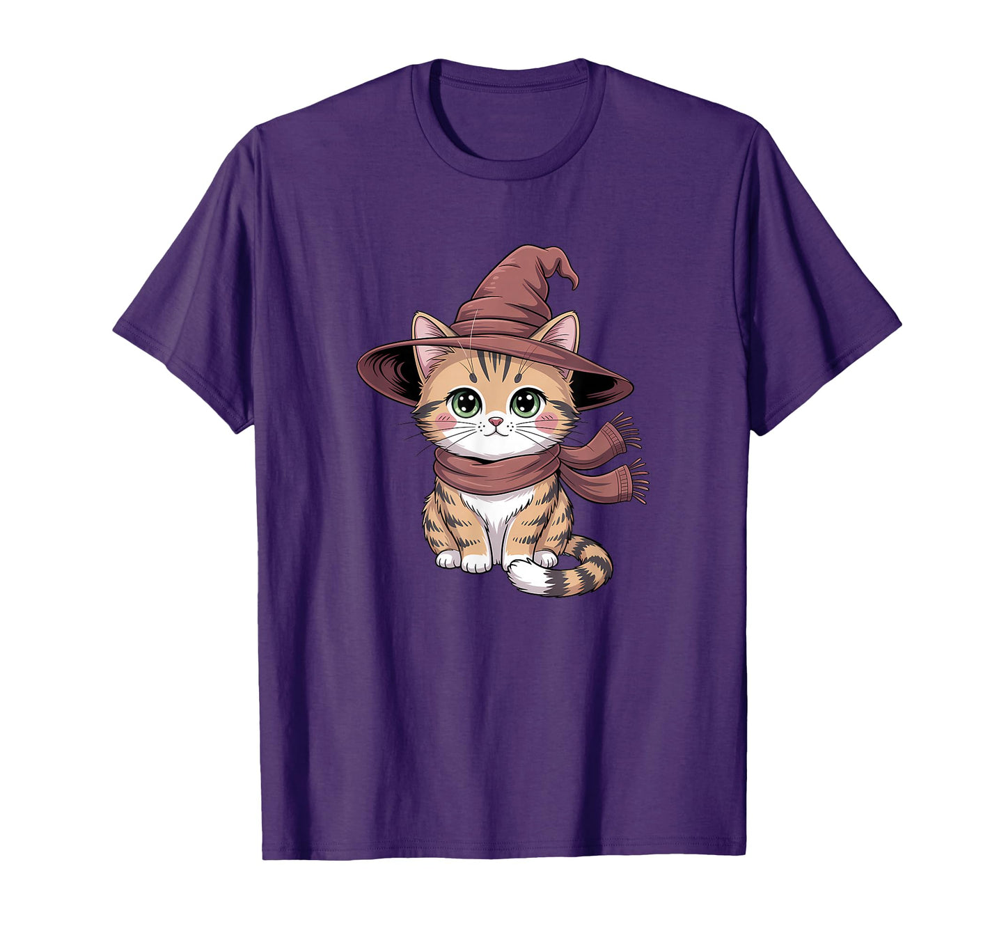 Witch Cat Cute Pet Lover Halloween T-Shirt