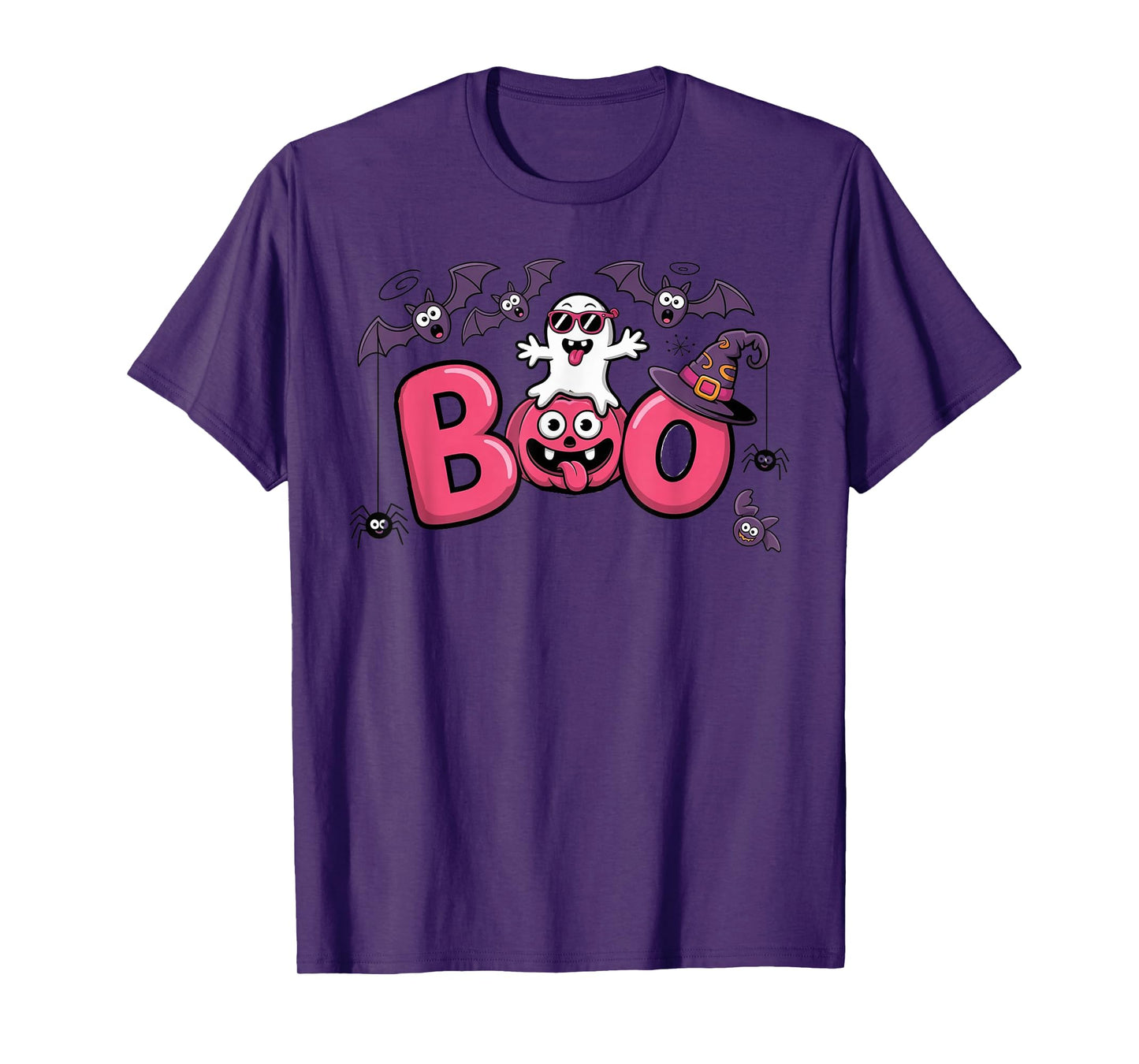 Boo Halloween Witch Breast Cancer Warriors T-Shirt