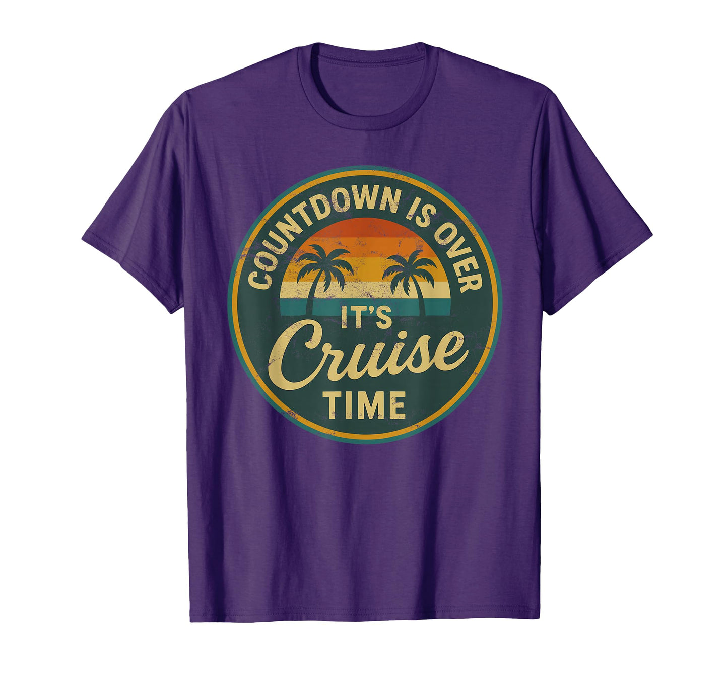 Countdown Is Over It’s Cruise Time Retro T-Shirt