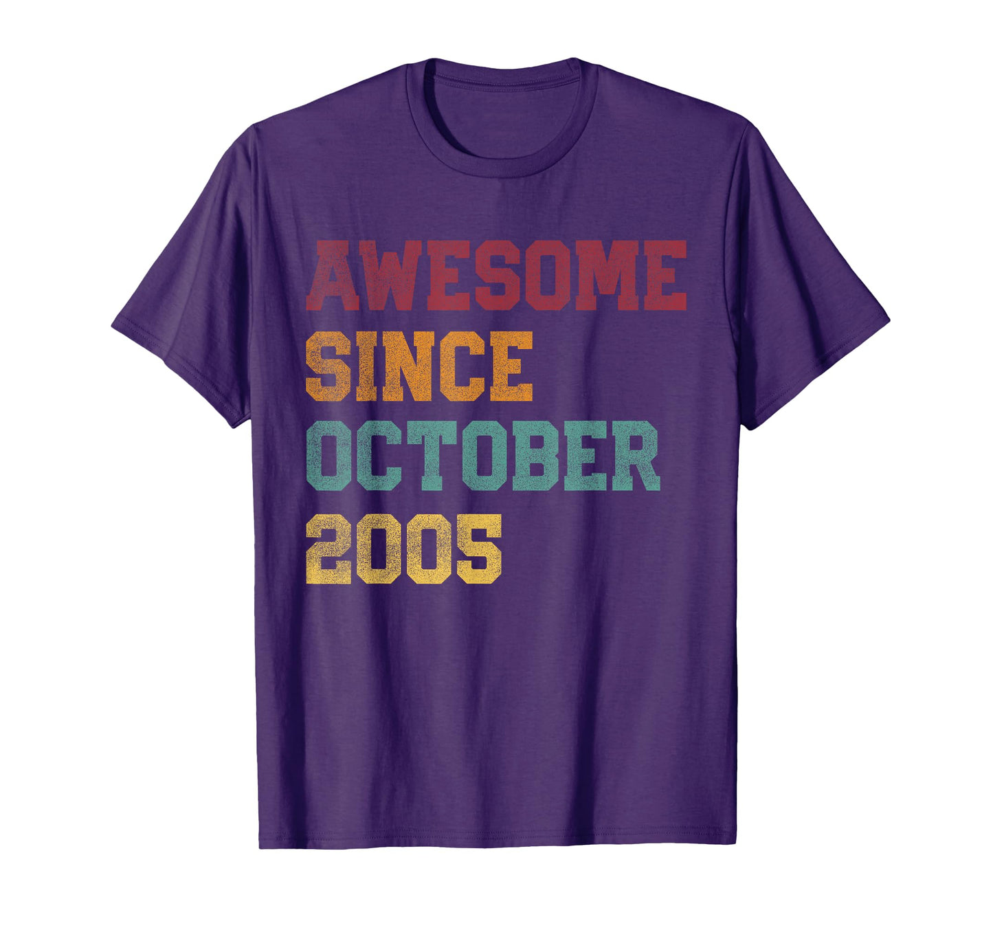 Awesome Since October 2005 20th Birthday 20 Years Old T-Shirt