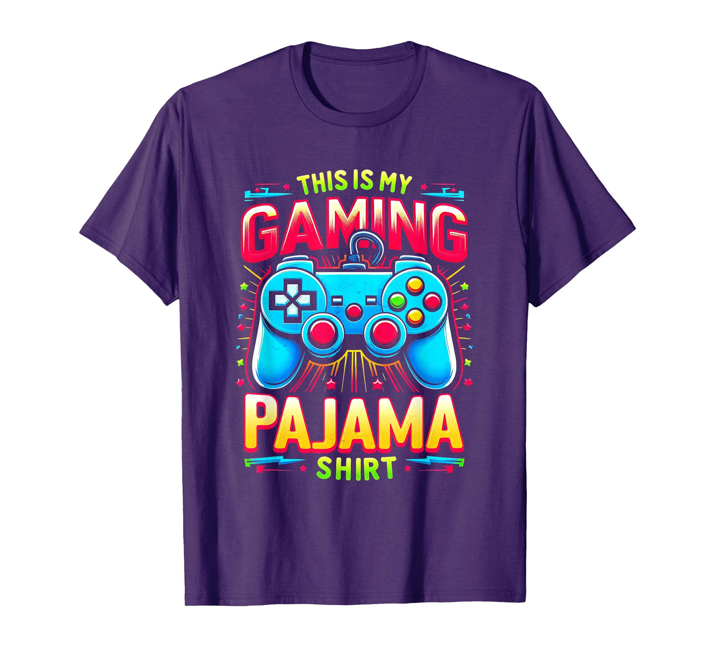 This Is My Gaming Pajama Shirt Gamepad Video Game Gamer T-Shirt