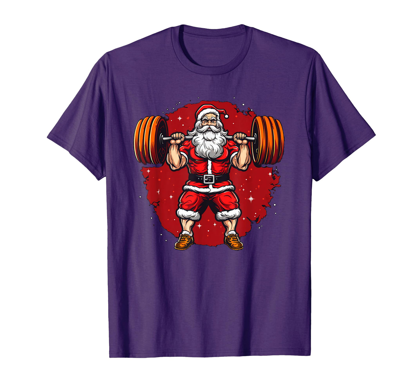 Santa Claus loves lifting Weights T-Shirt
