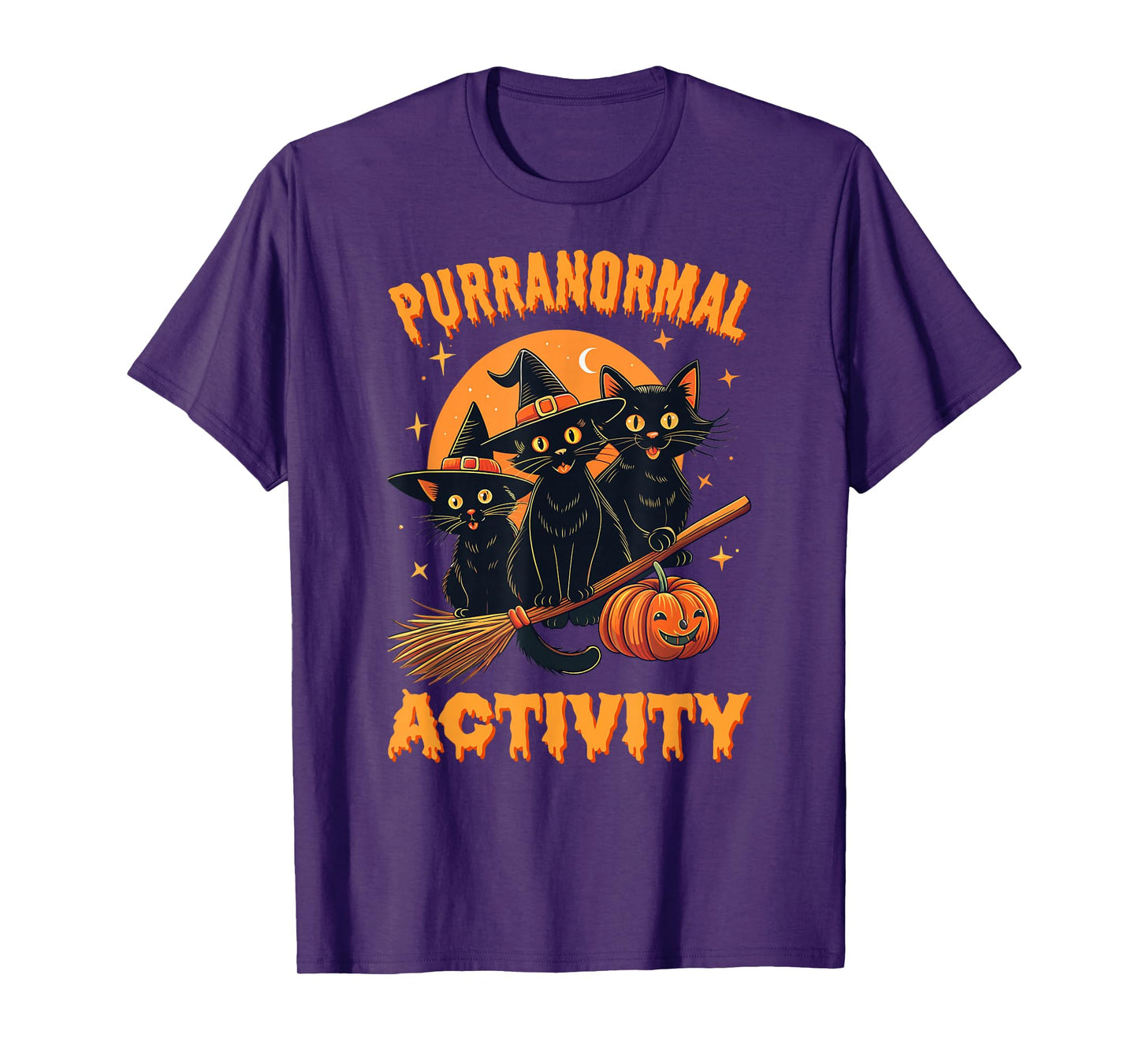 Purranormal Activity Funny Halloween Cat Mom T-Shirt