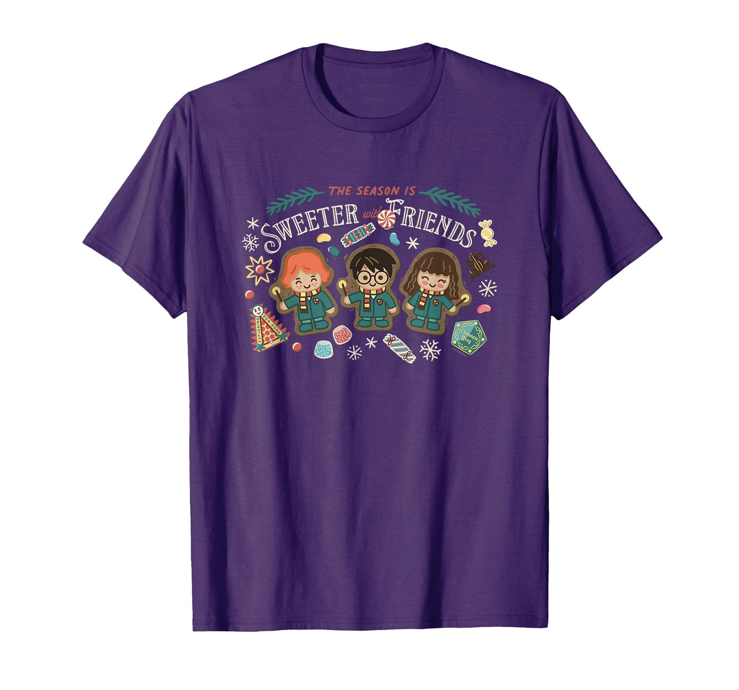 Harry Potter Christmas The Season is Sweeter with Friends T-Shirt
