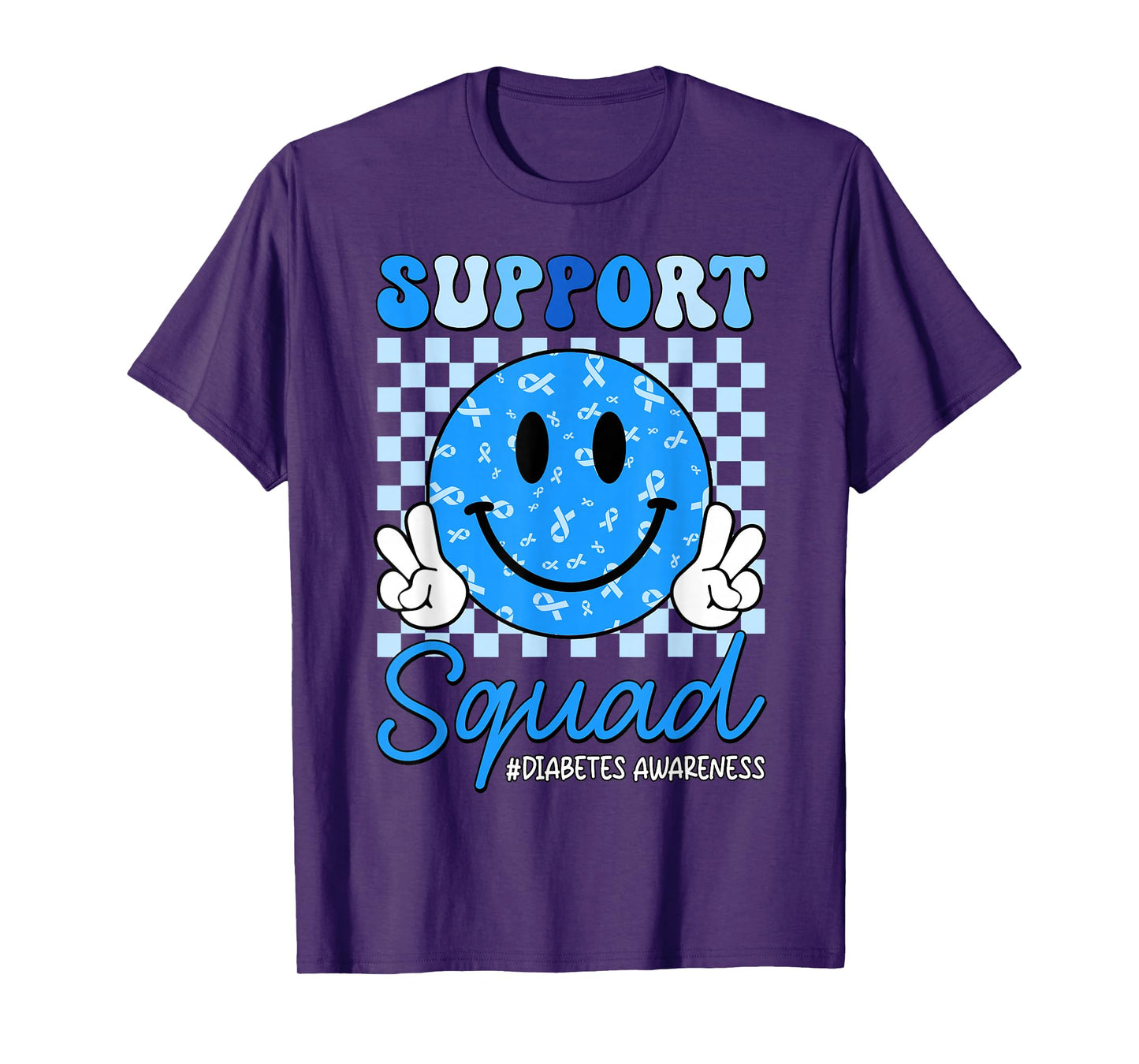 In November We Wear Blue Diabetes Awareness Support Squad T-Shirt