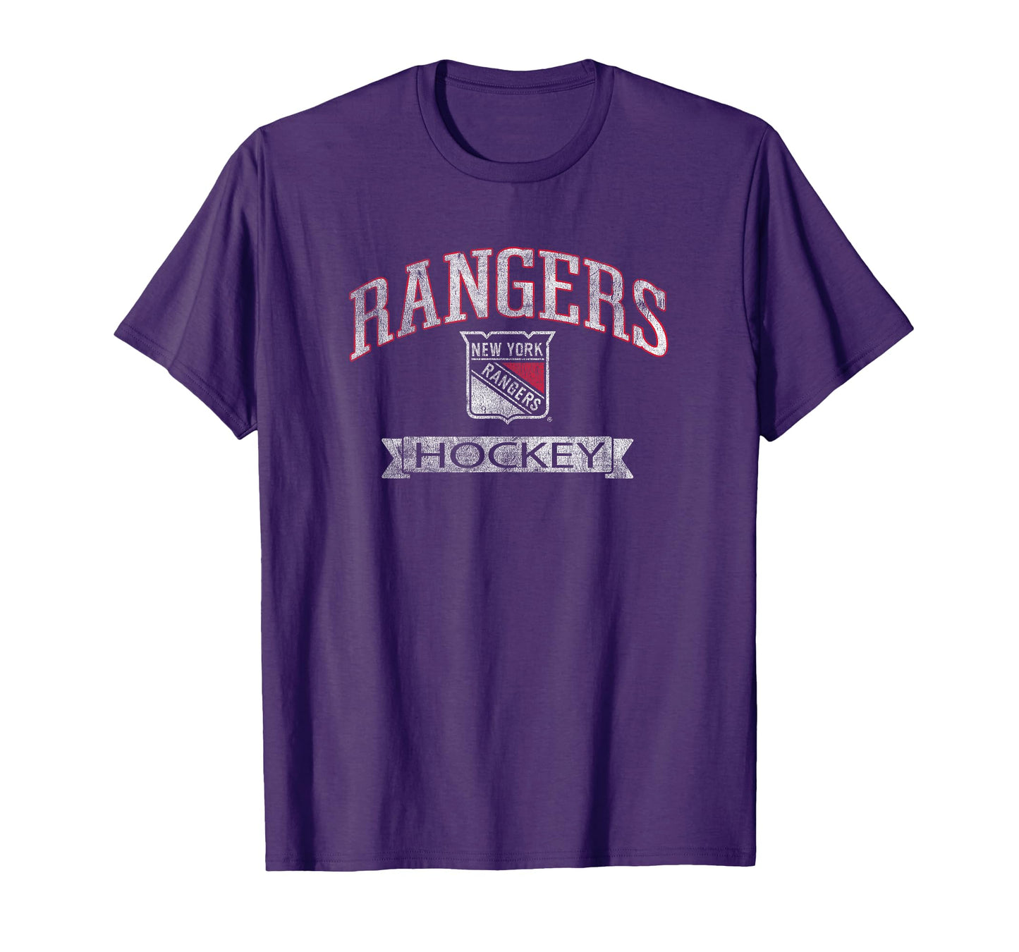 New York Rangers Vintage Hockey Royal Officially Licensed T-Shirt
