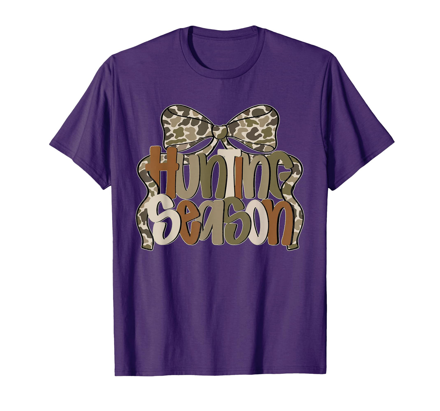 Camo Coquette Bow Hunting Season Camo Hunt Women Mom Mama T-Shirt