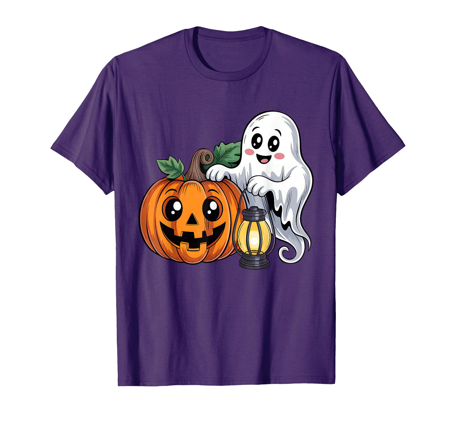Happy Halloween Orange Pumpkin Spooky Horror Party Costume T-Shirt