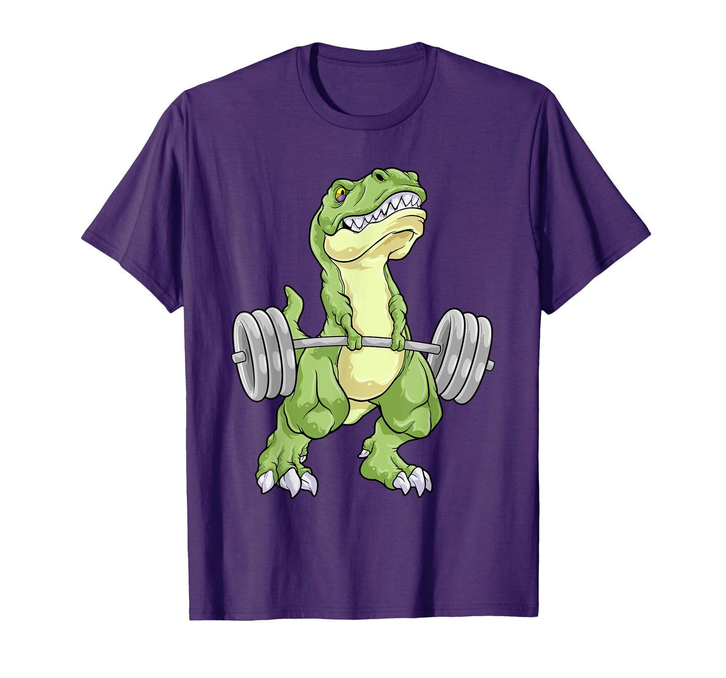 Dinosaur Gym Weightlifting T-Rex Fitness Workout Deadlift T-Shirt
