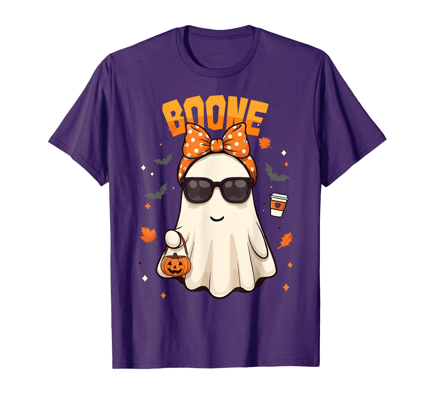Retro Boo Boone Girls First Name Funny Halloween Ghost 2025 T-Shirt