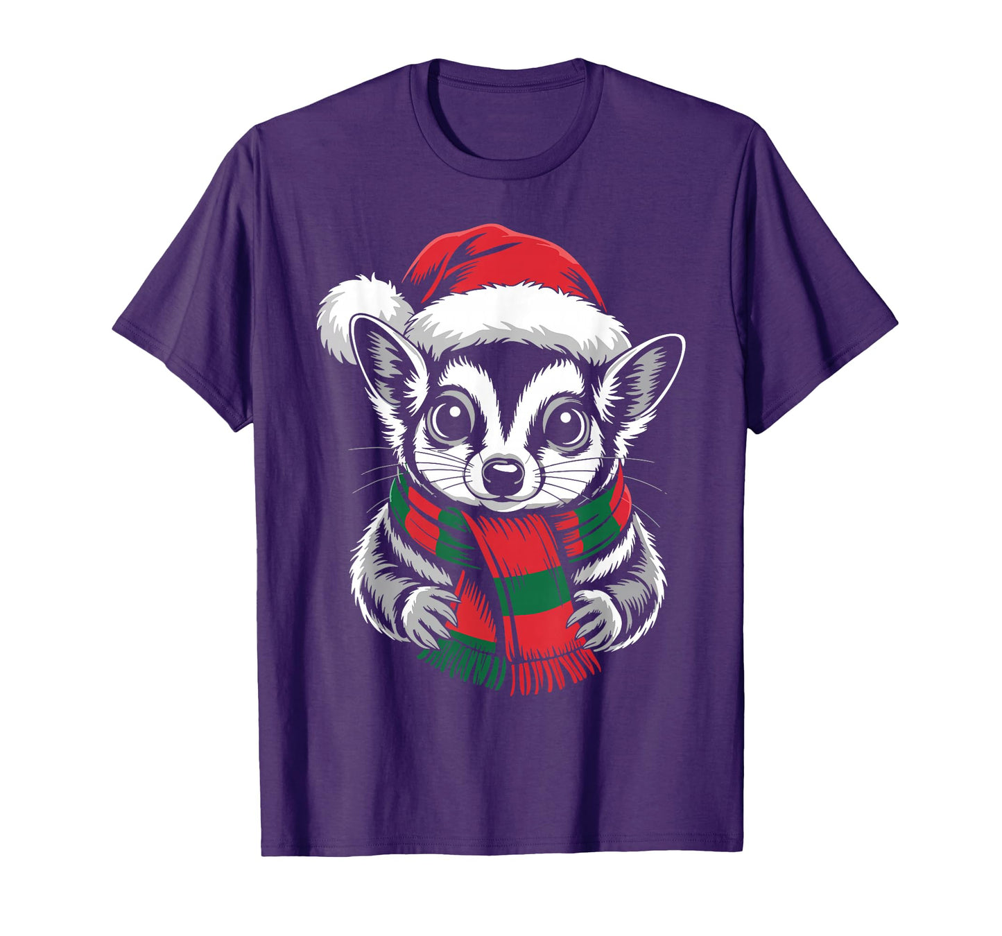 Sugar Glider Xmas Santa Hat Scarf Christmas Costume T-Shirt
