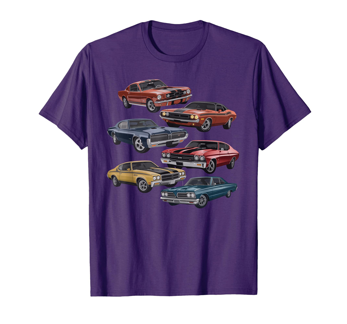 Vintage Muscle Car Artwork for Car Show Enthusiasts T-Shirt