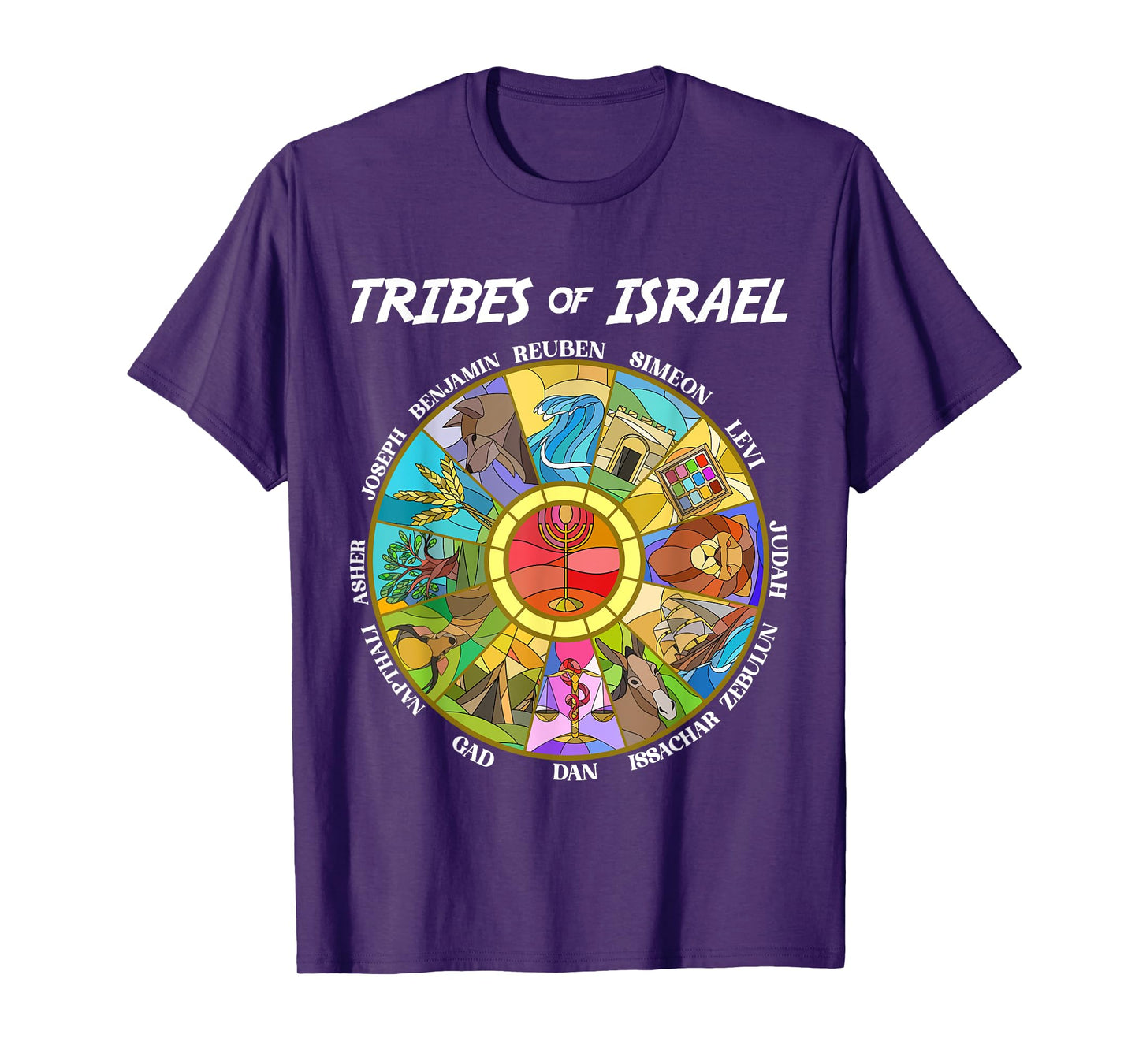 Tribes Of Israel Nation Hebrew Twelve Sons Jewish Judah T-Shirt
