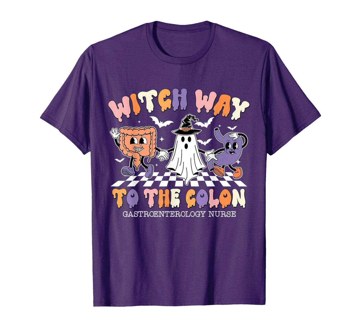 Witch Way to The Colon Gastroenterology Nurse Halloween T-Shirt