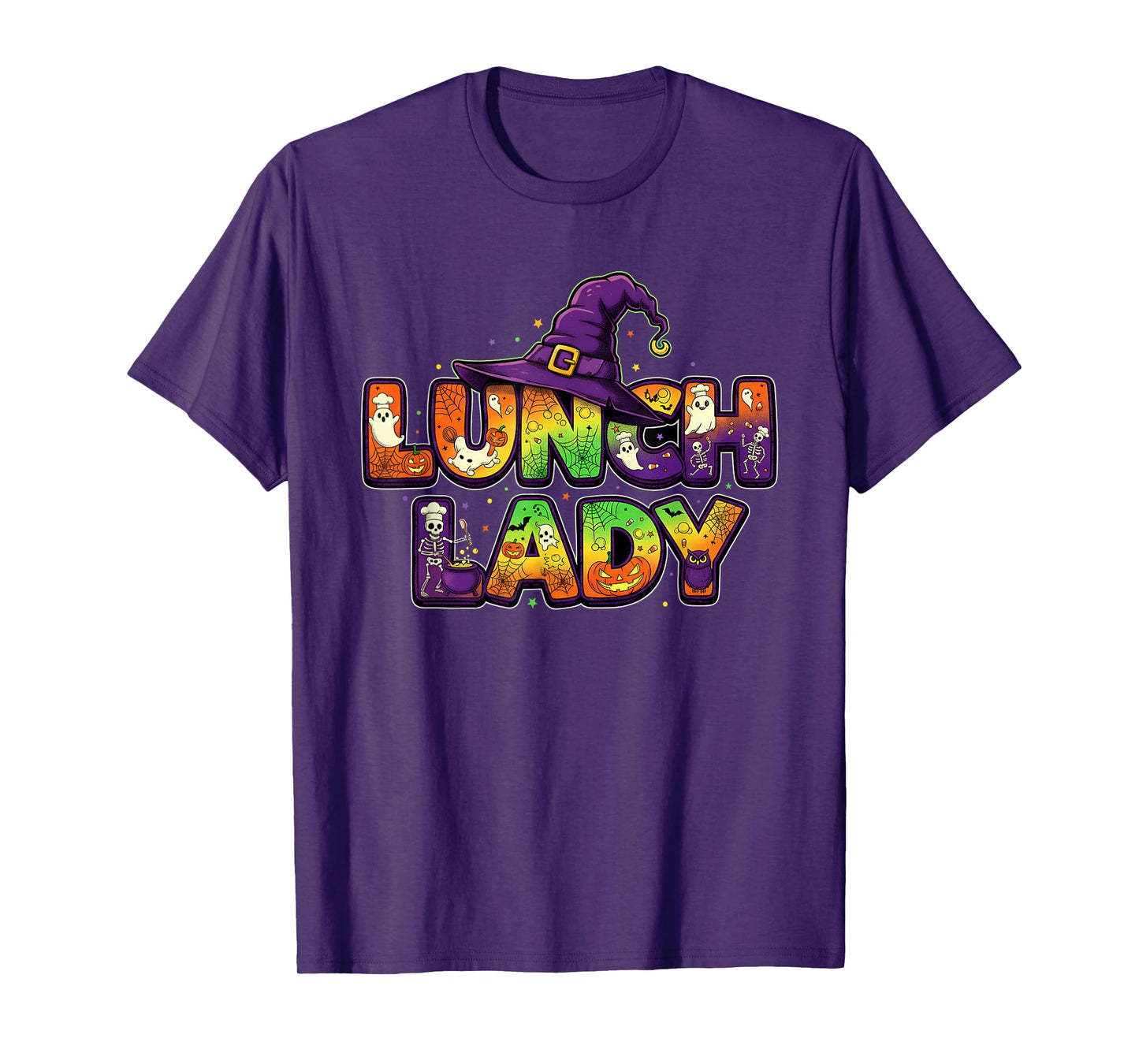 Lunch Lady Halloween Cafeteria Crew T-Shirt