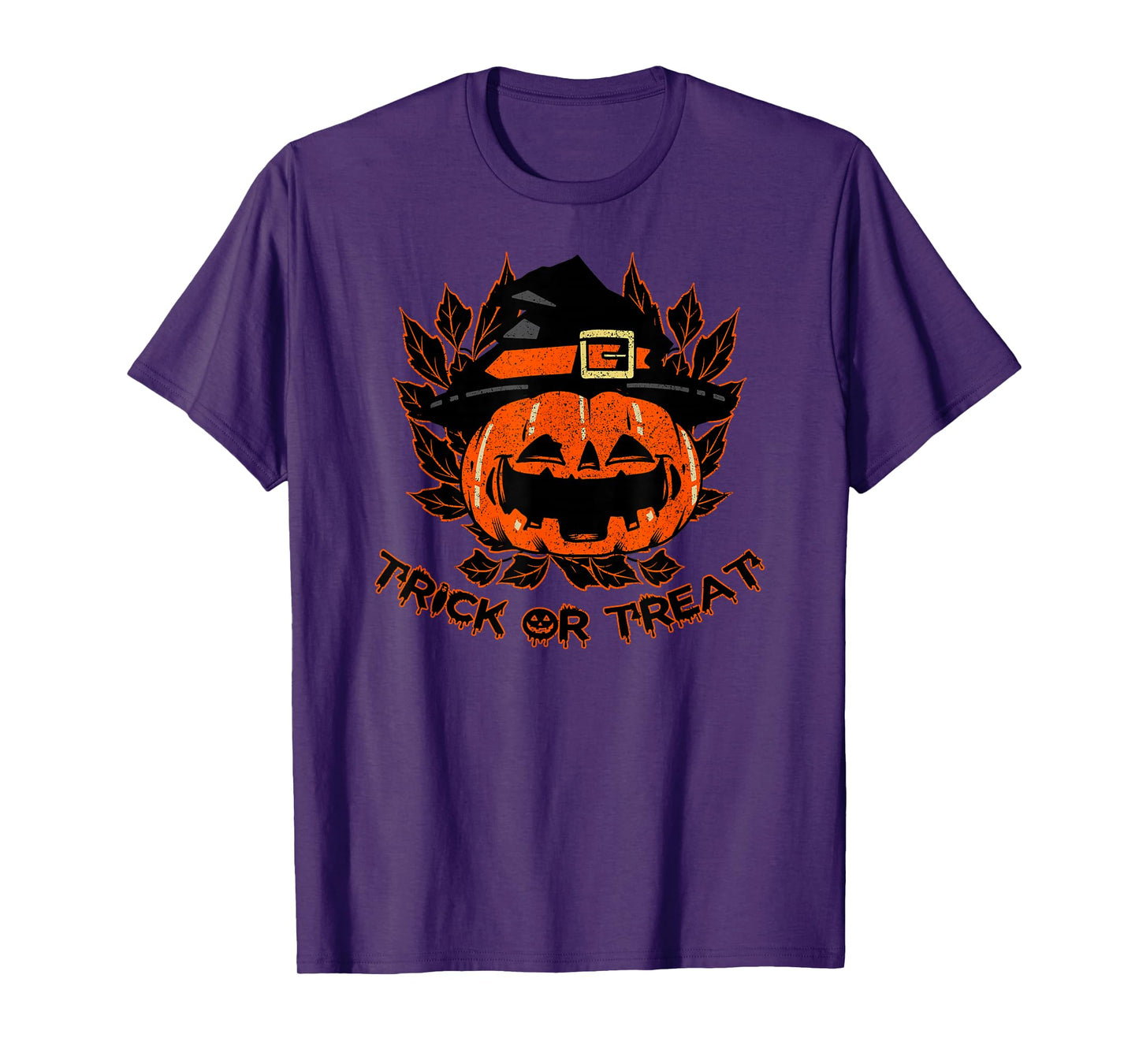 Halloween Pumpkin Hat I Jack O Lantern Trick Or Treat T-Shirt