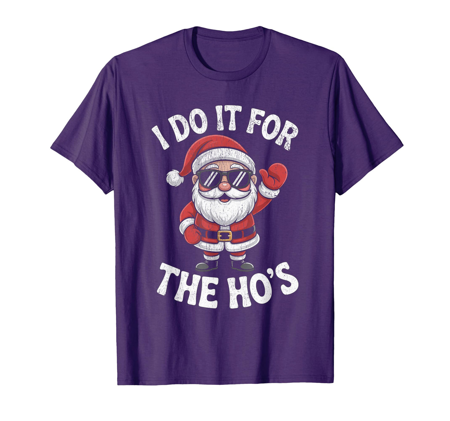 I Do It for The Ho's Funny Christmas Santa T-Shirt