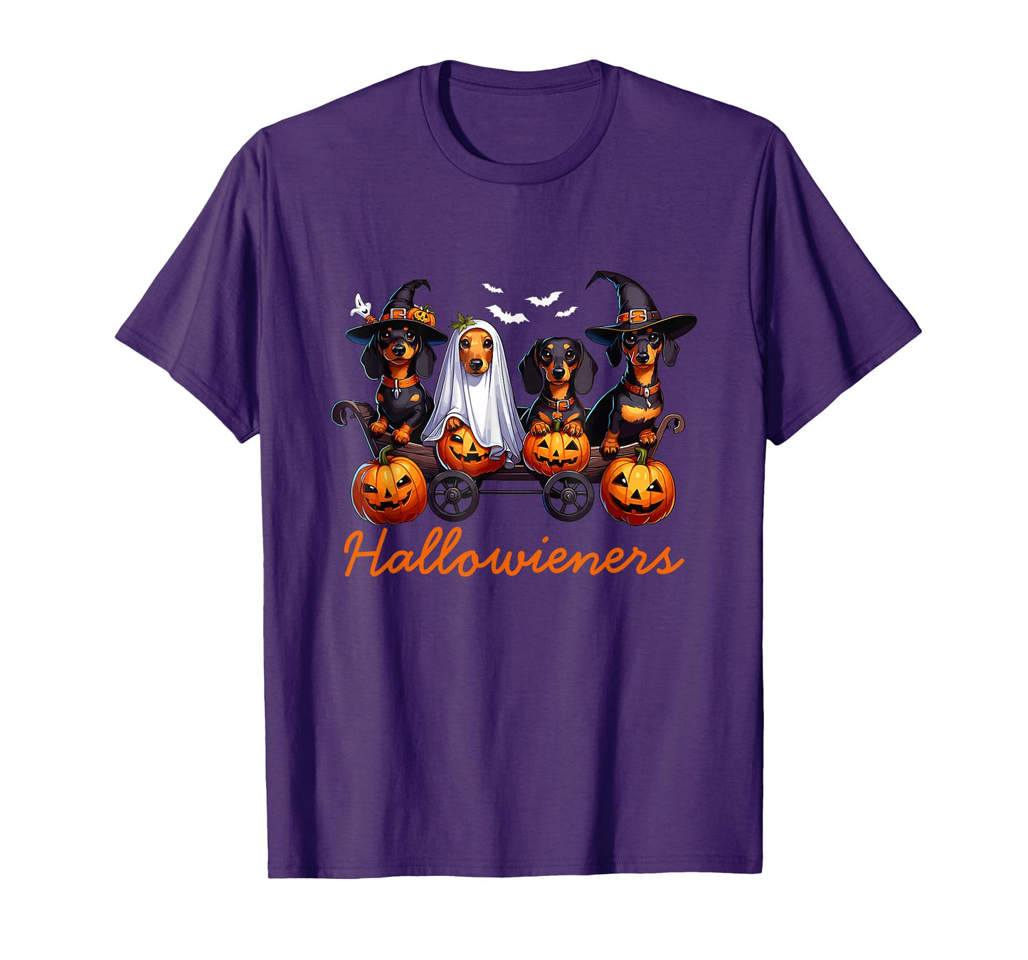 Hallowiener Dachshund Pumpkin Costume Art T-Shirt