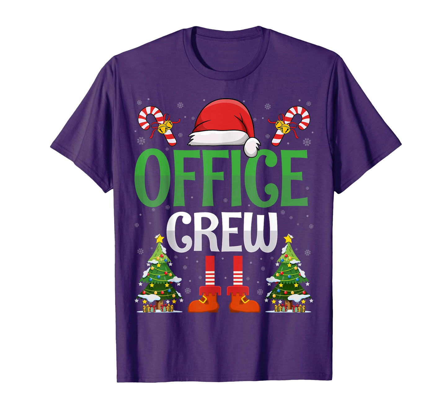 Office Crew Santa - Christmas Front Office Squad Santa Hat T-Shirt